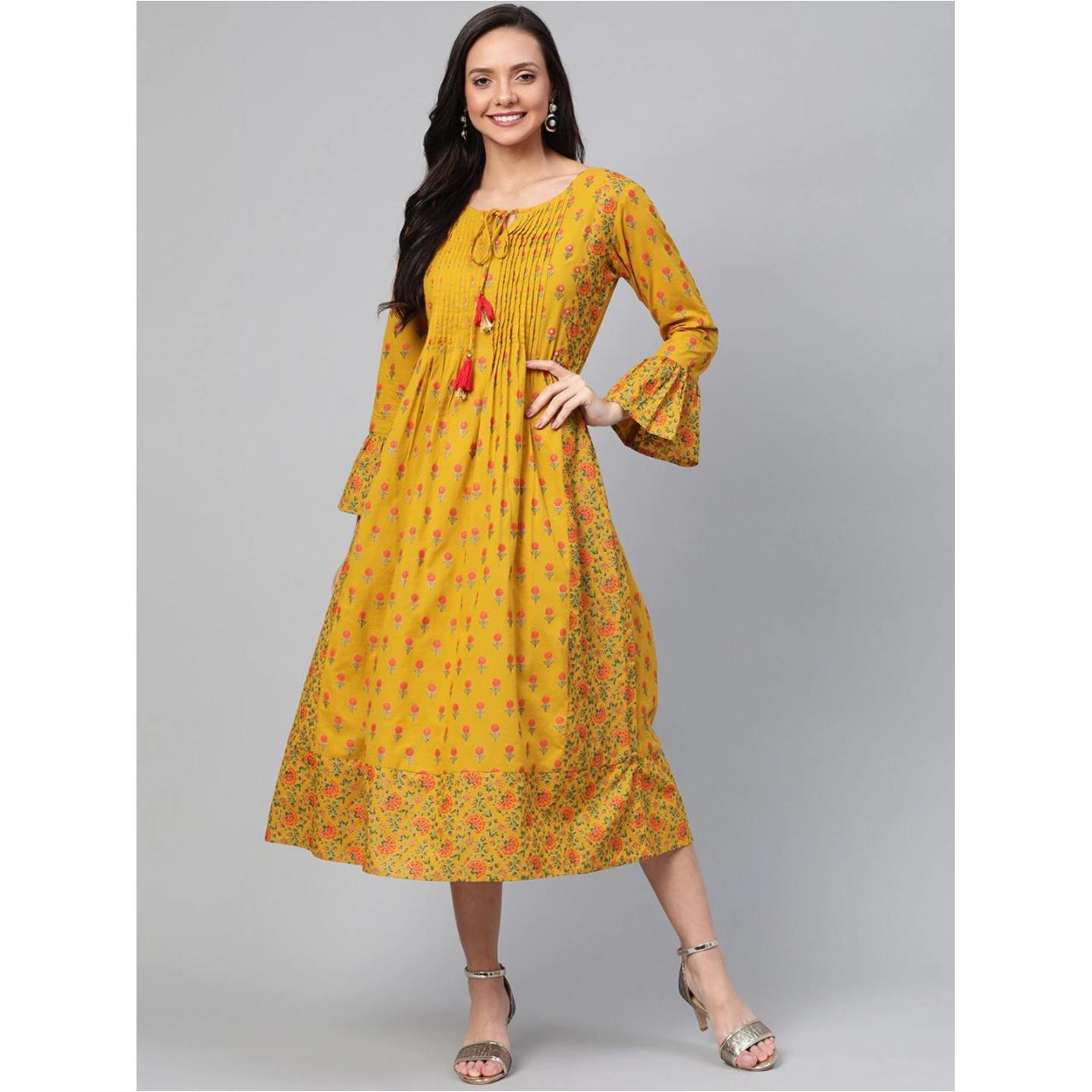 Jaipuri A-Line Dress