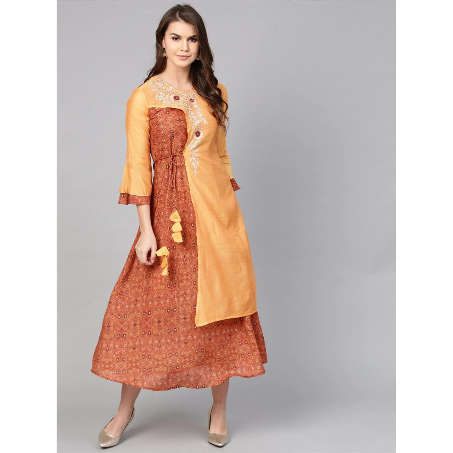 Jaipuri A-Line Dress