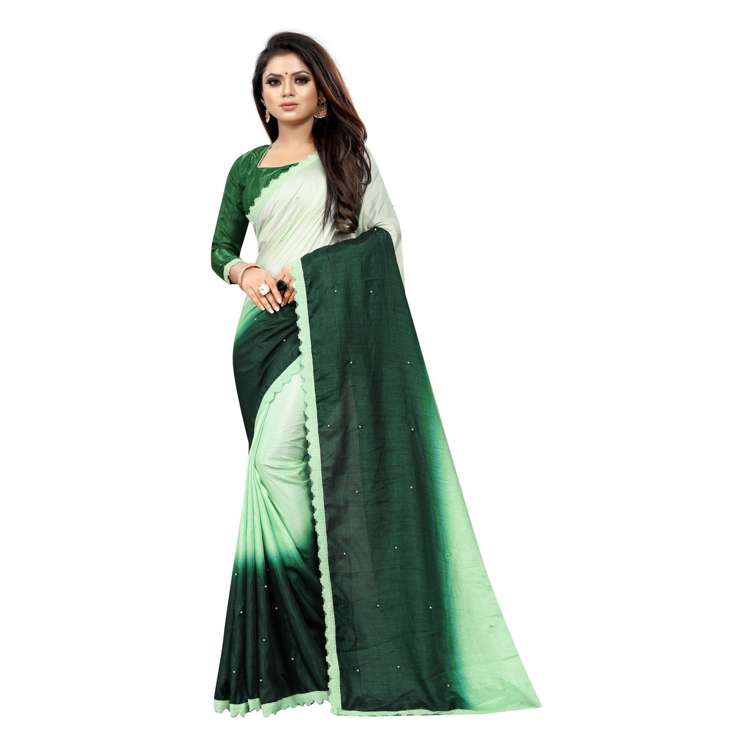 FASHION DAY GREEN DESIGNER SAREE