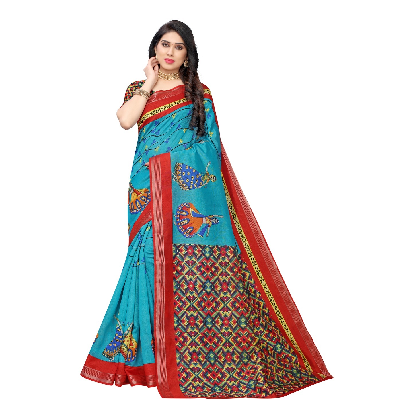 DESIGNER RAMA KATHAKALI SAREE