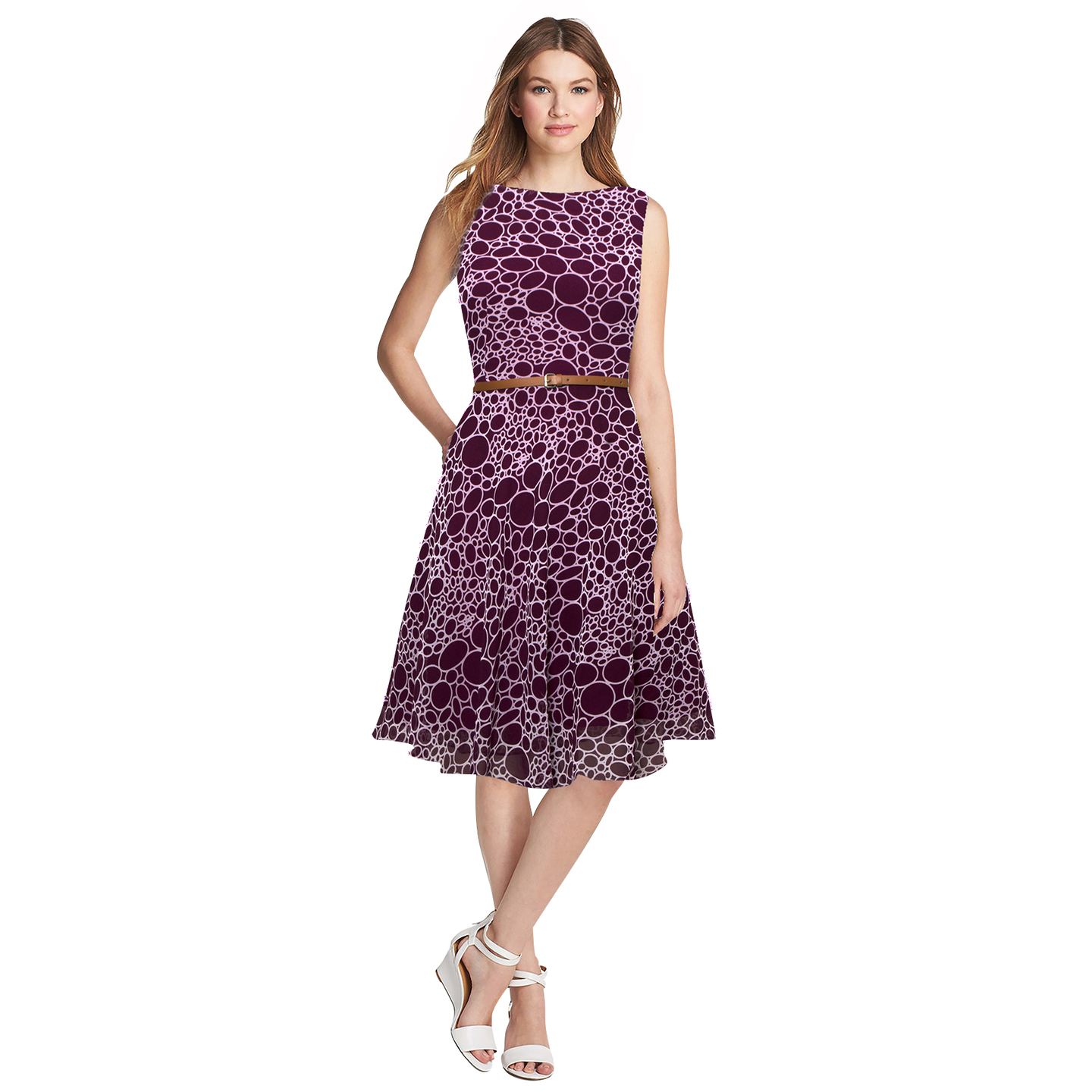 STONE PRINTED WESTERN FROCK