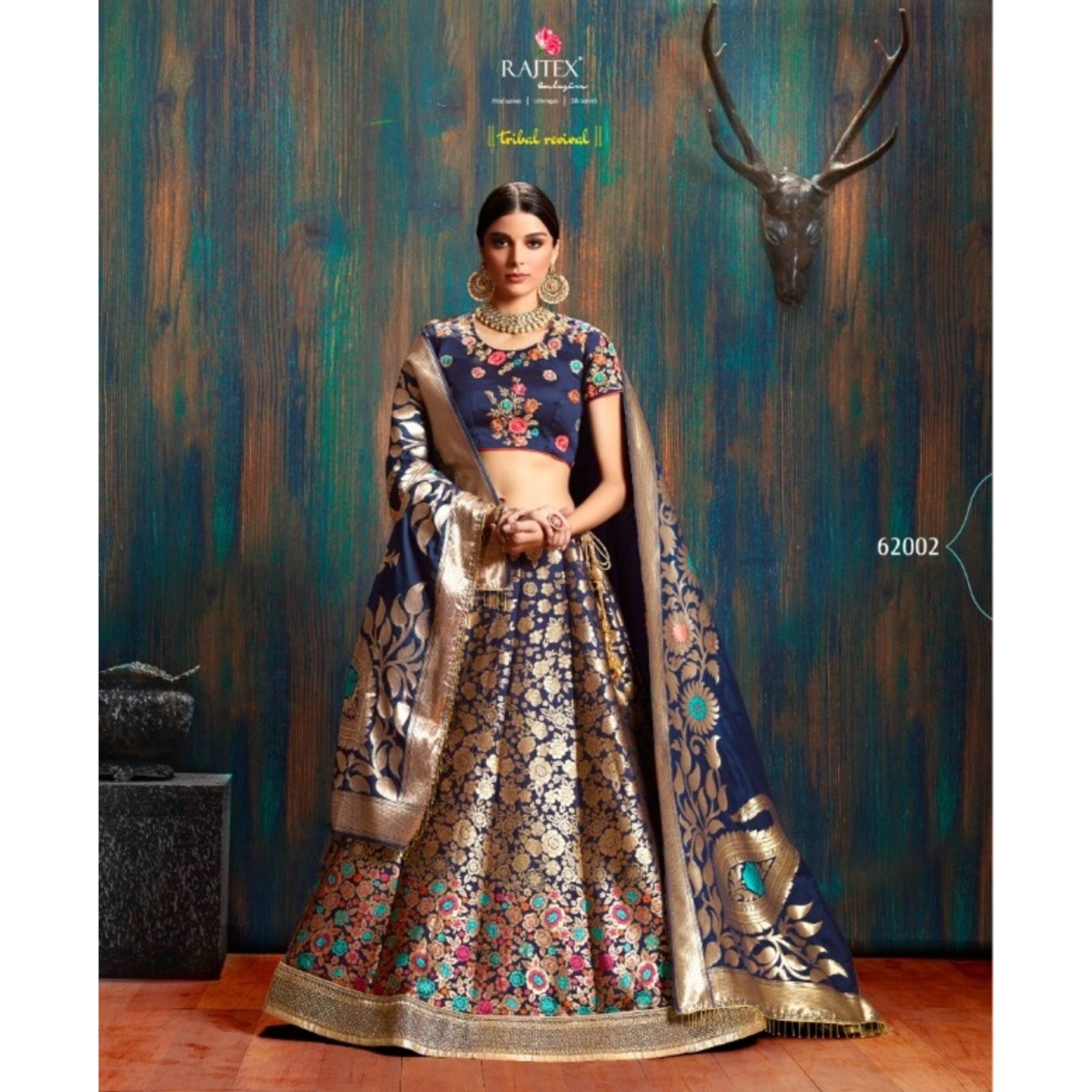 BANARASI SILK LEHENGA BY RAJTEX FABRICS
