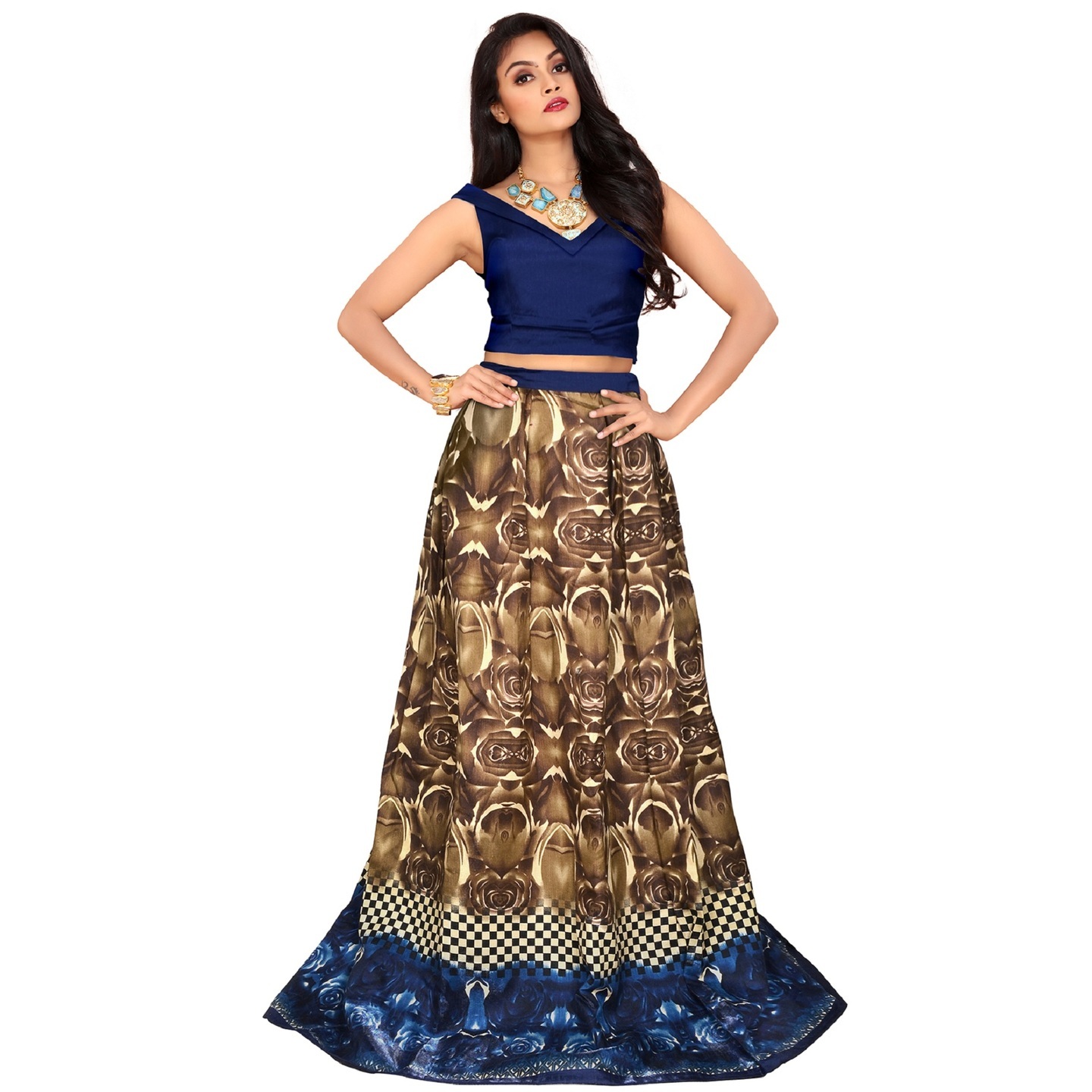 Rudra Blue Lahenga