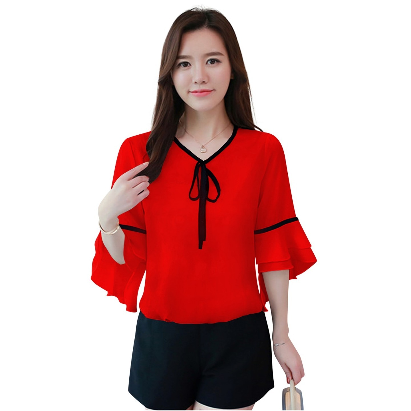 Trendy Tipsy Red Top