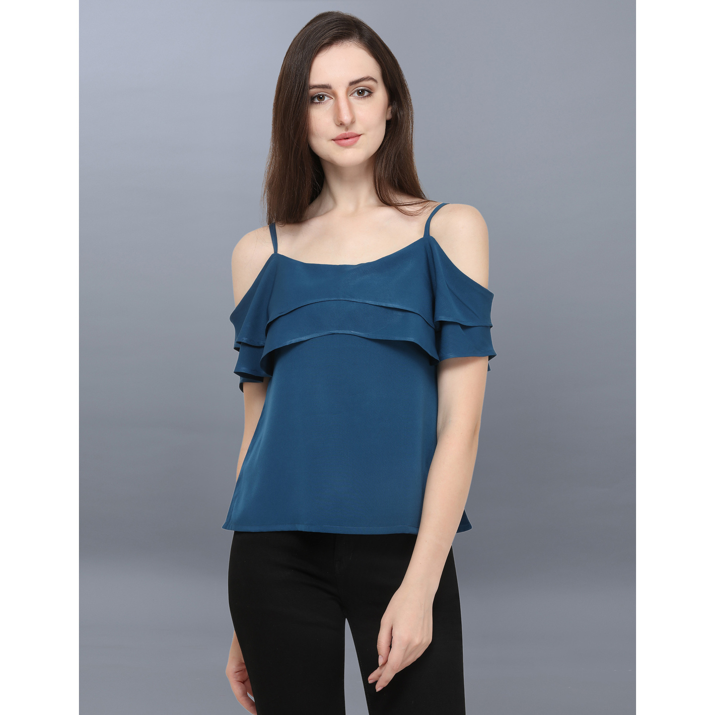 STYLISH NAVY-BLUE TOP