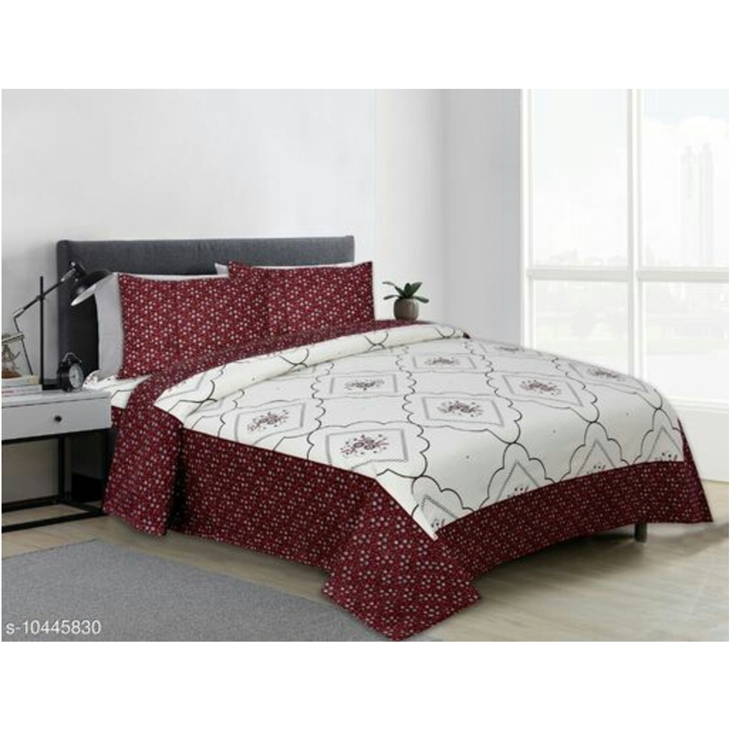 JAIPURI SAFFRON PRINTED BEDSHEETS