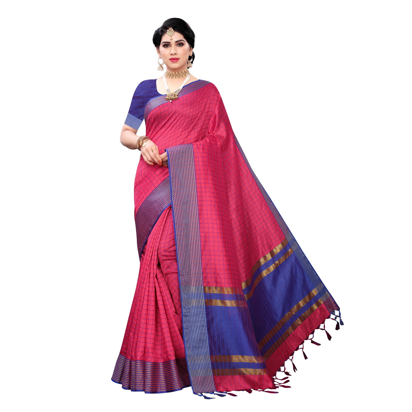 MANIPURI PINK COTTON SAREE