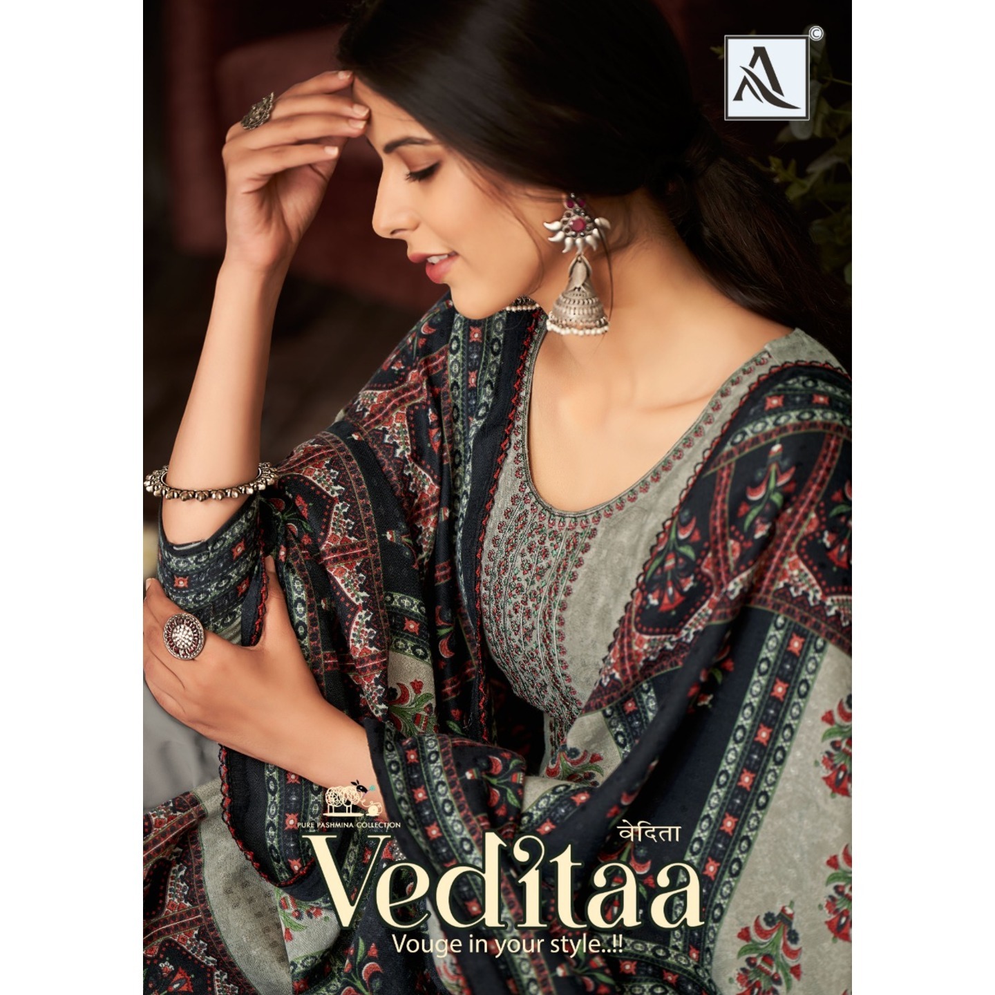 Alok Suit - Make in India launches its New Designer Suits : VEDITAA