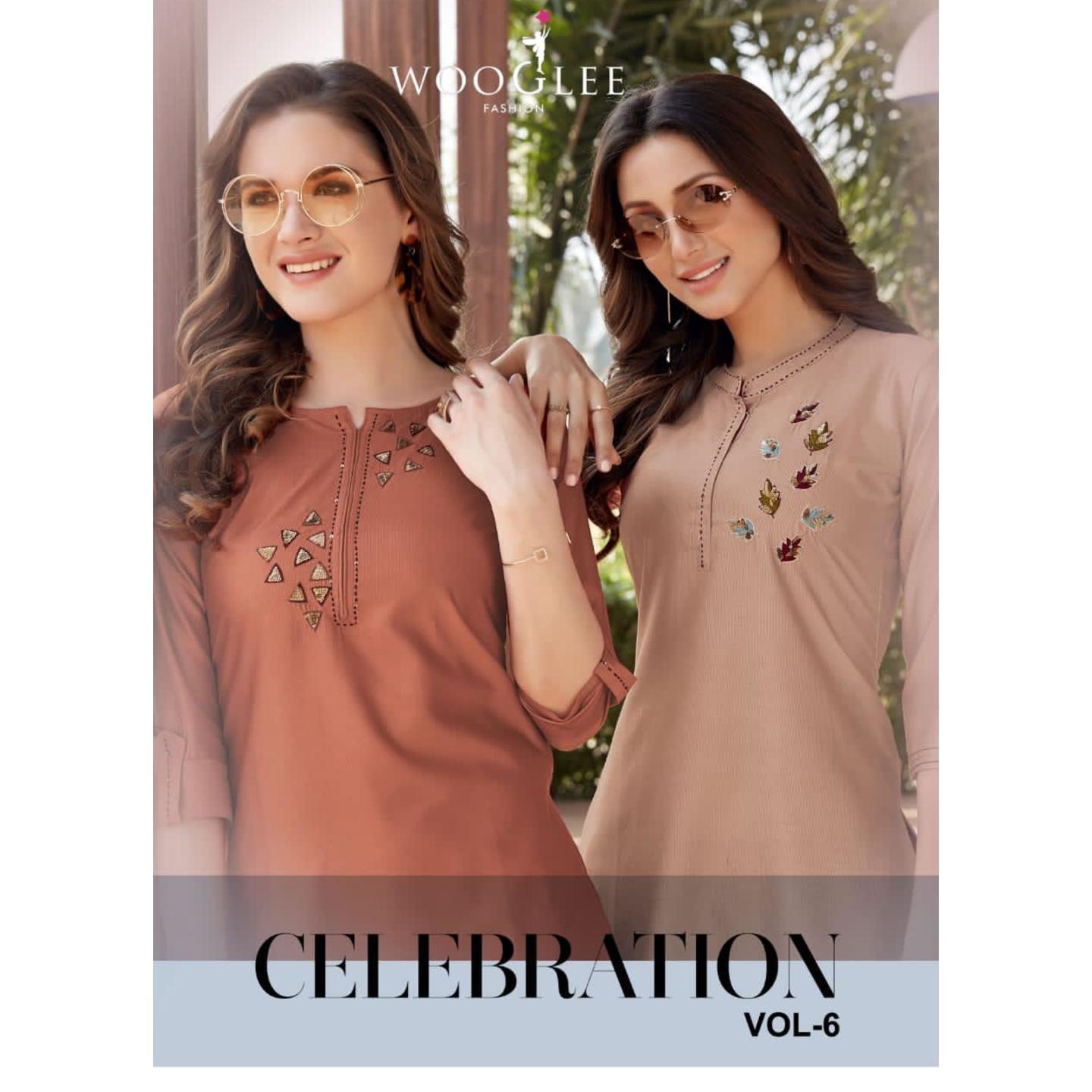 WOOGLEE CELEBRATION 6 KURTA PALAZZO SET