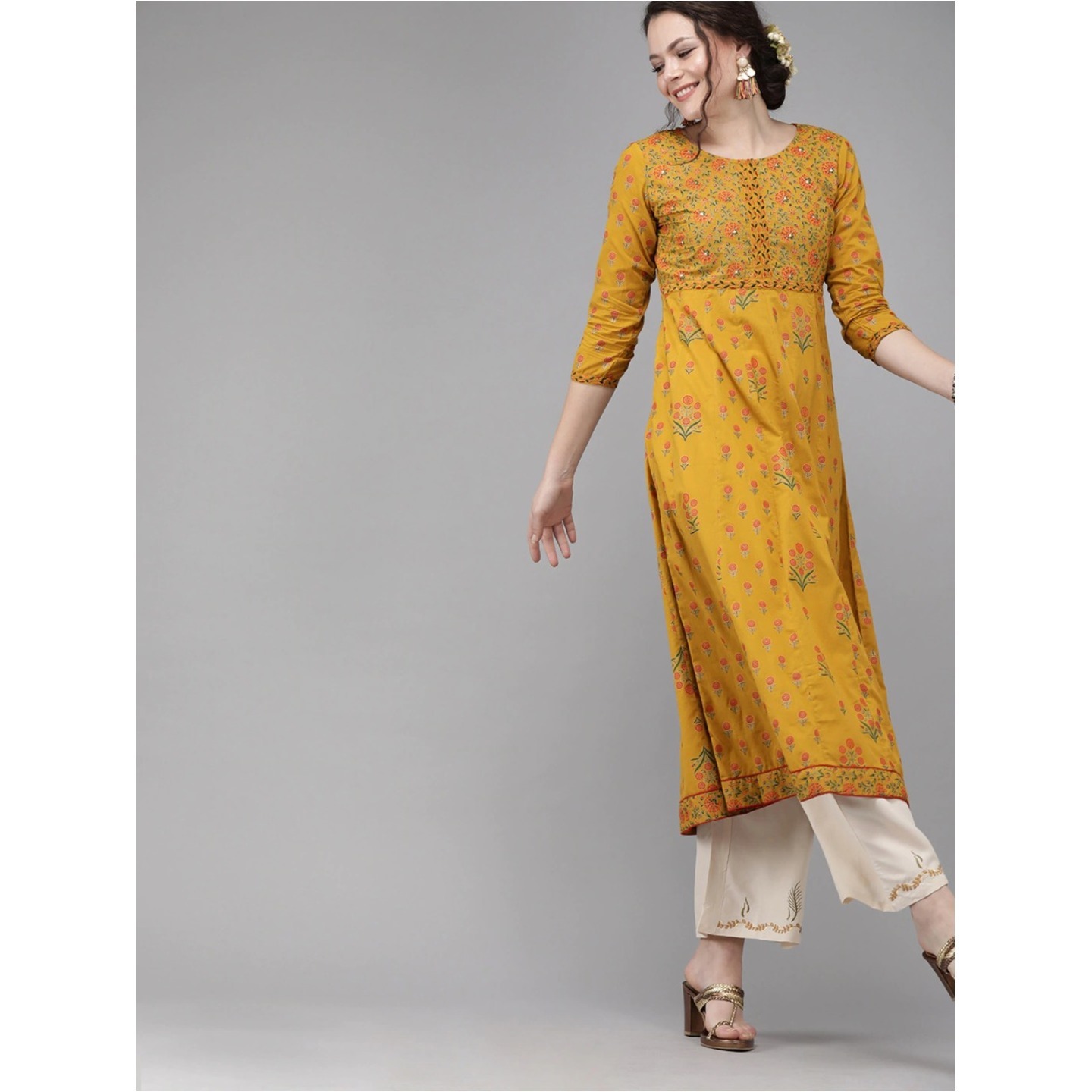 Jaipuri A-Line Kurta