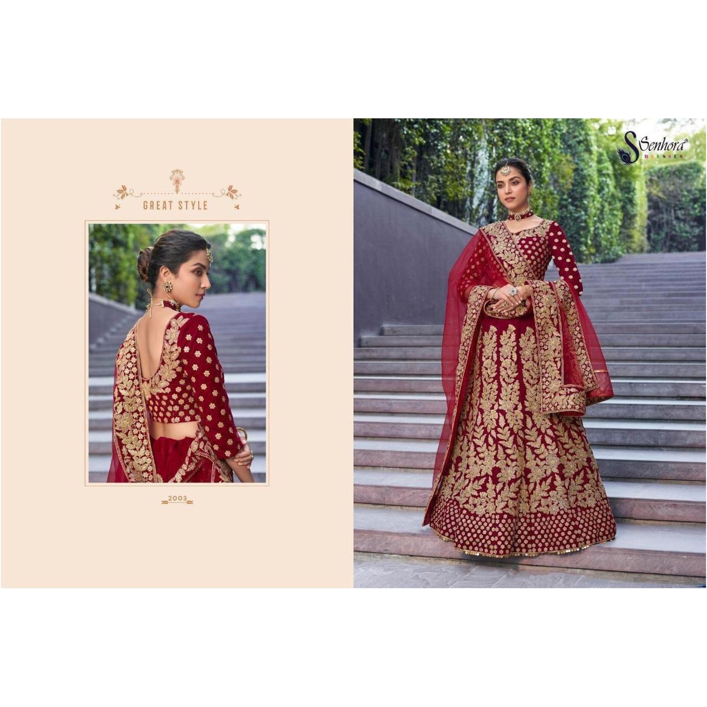 HEAVY BRIDAL LEHENGA BY SENHORA