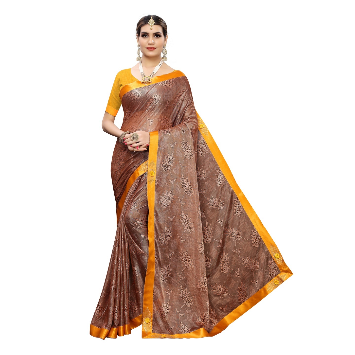 MALAI SILK ORANGE SAREE