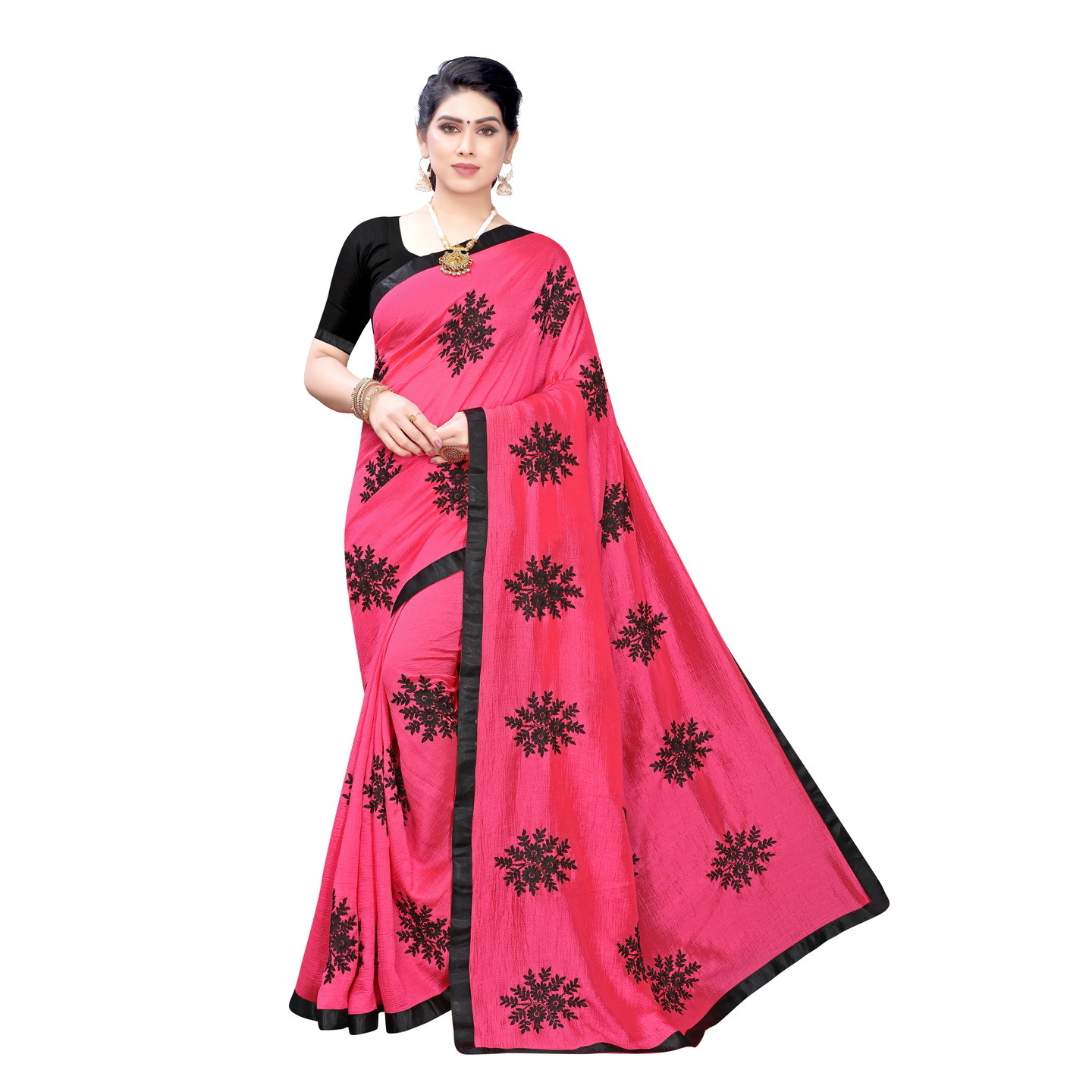 CUTEPIE PINK DESIGNER SAREE