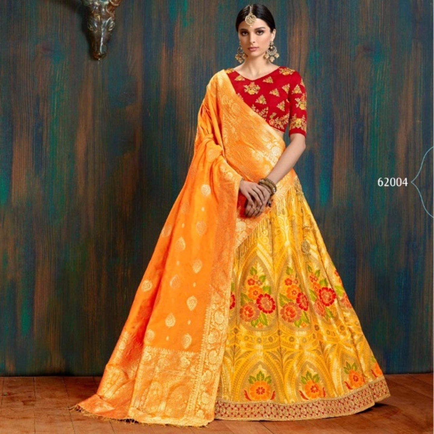 BANARASI SILK LEHENGA BY RAJTEX FABRICS