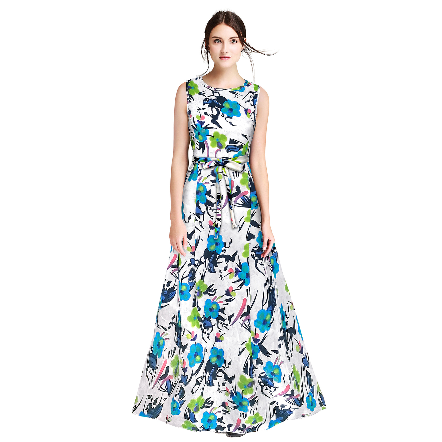 DRIZZLING DOCK GREEN GOWN