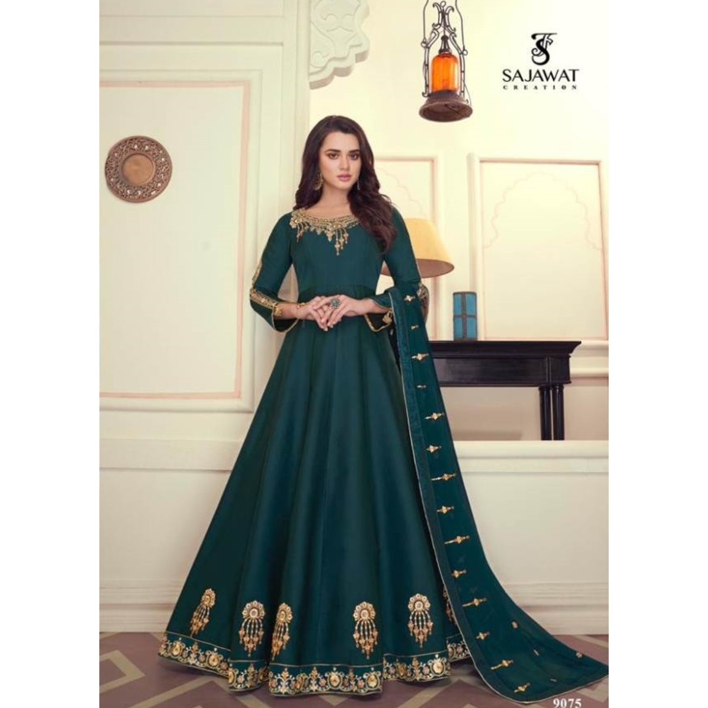 FESTIVE READYMADE PEACH SALWAR SUIT