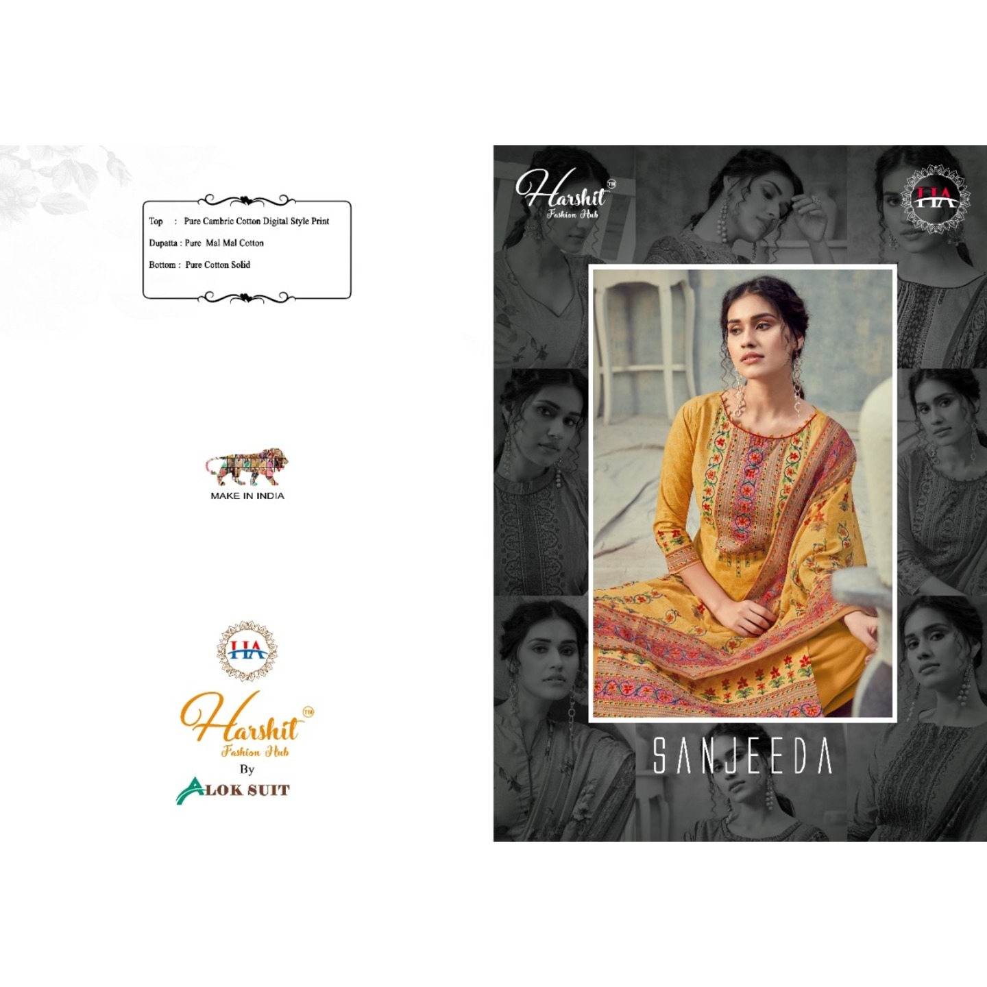 Alok Suit - Make in India Launches its New Catalog:  SANJEEDA
