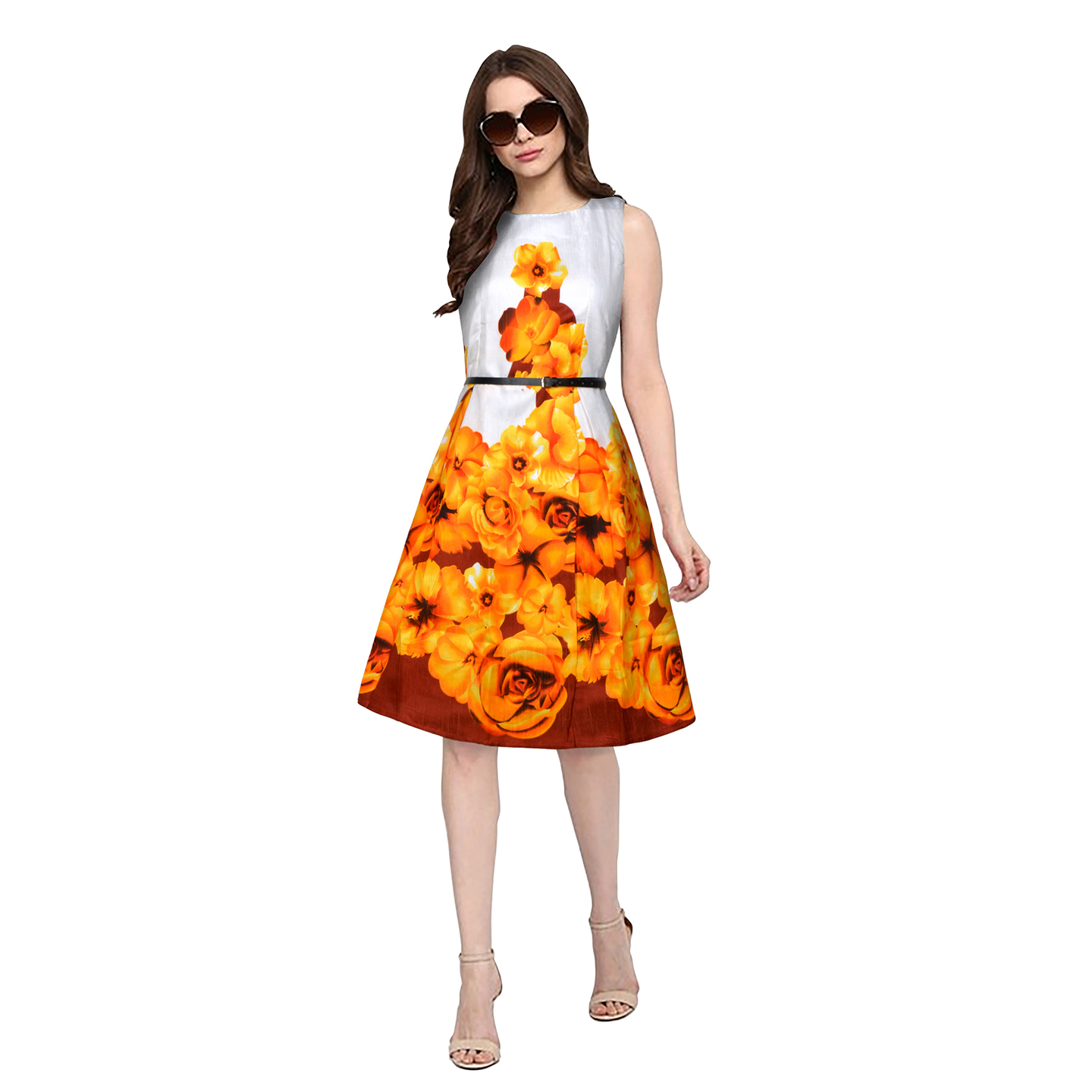 ELIZA FLORAL PRINTED WESTERN DRESS