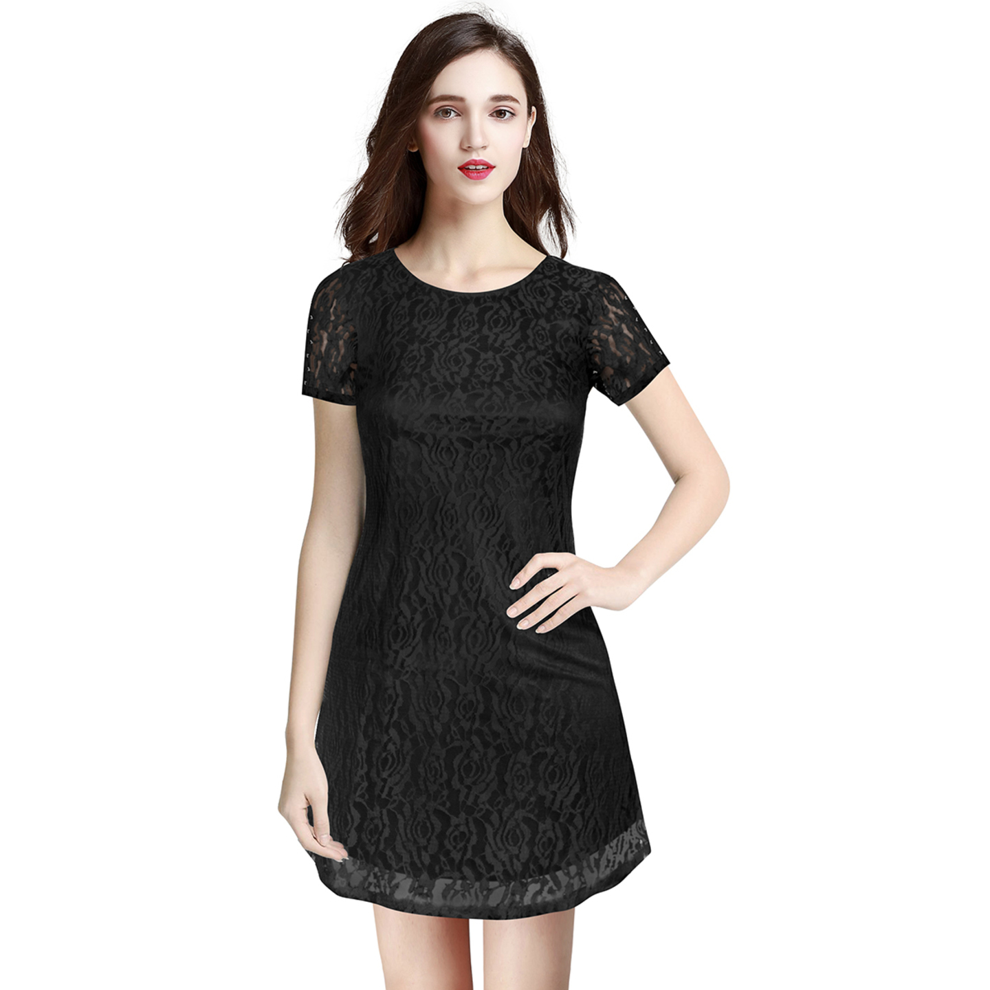 ISHA SKATER NET DRESS