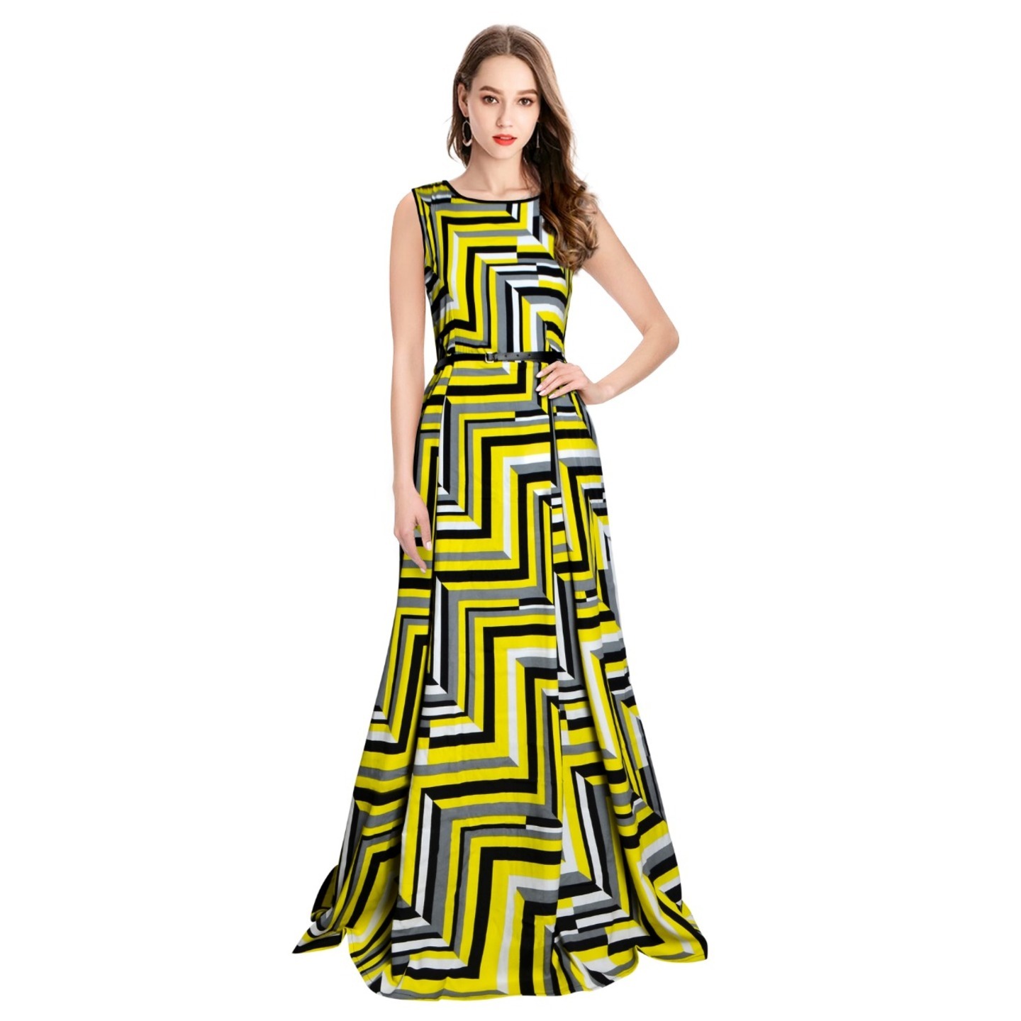 PULSATING POLO YELLOW GOWN