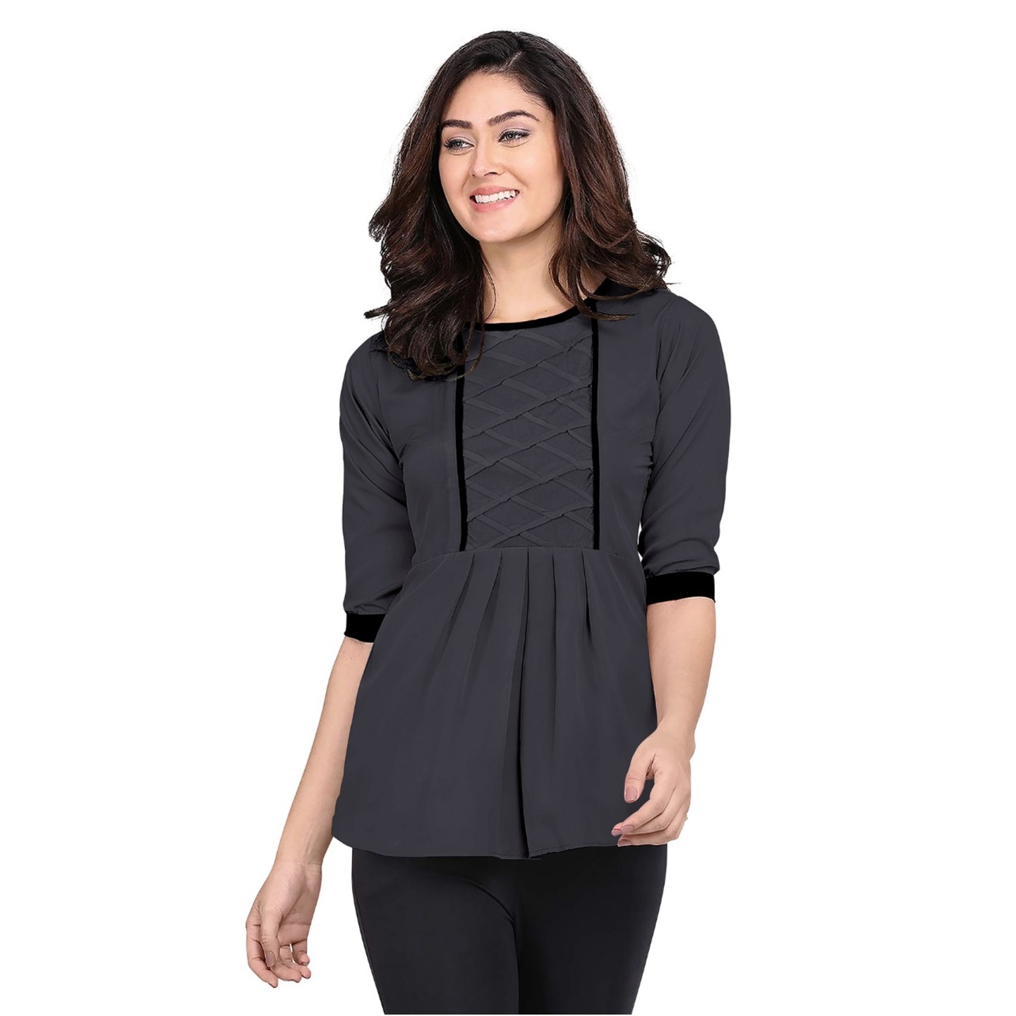 Trendy Tipsy Grey Top