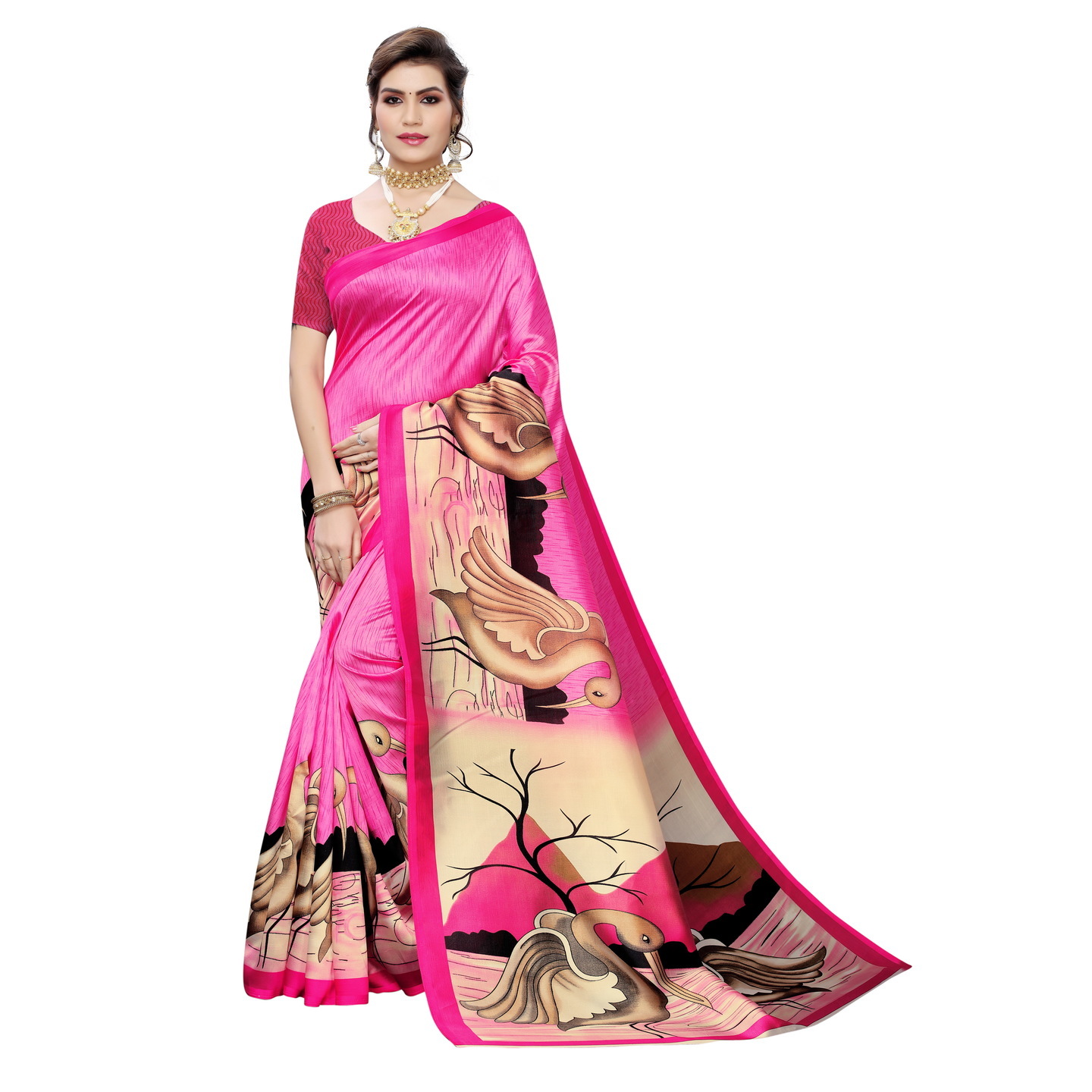ART SILK SAREES WITH SUPERB PRINTS