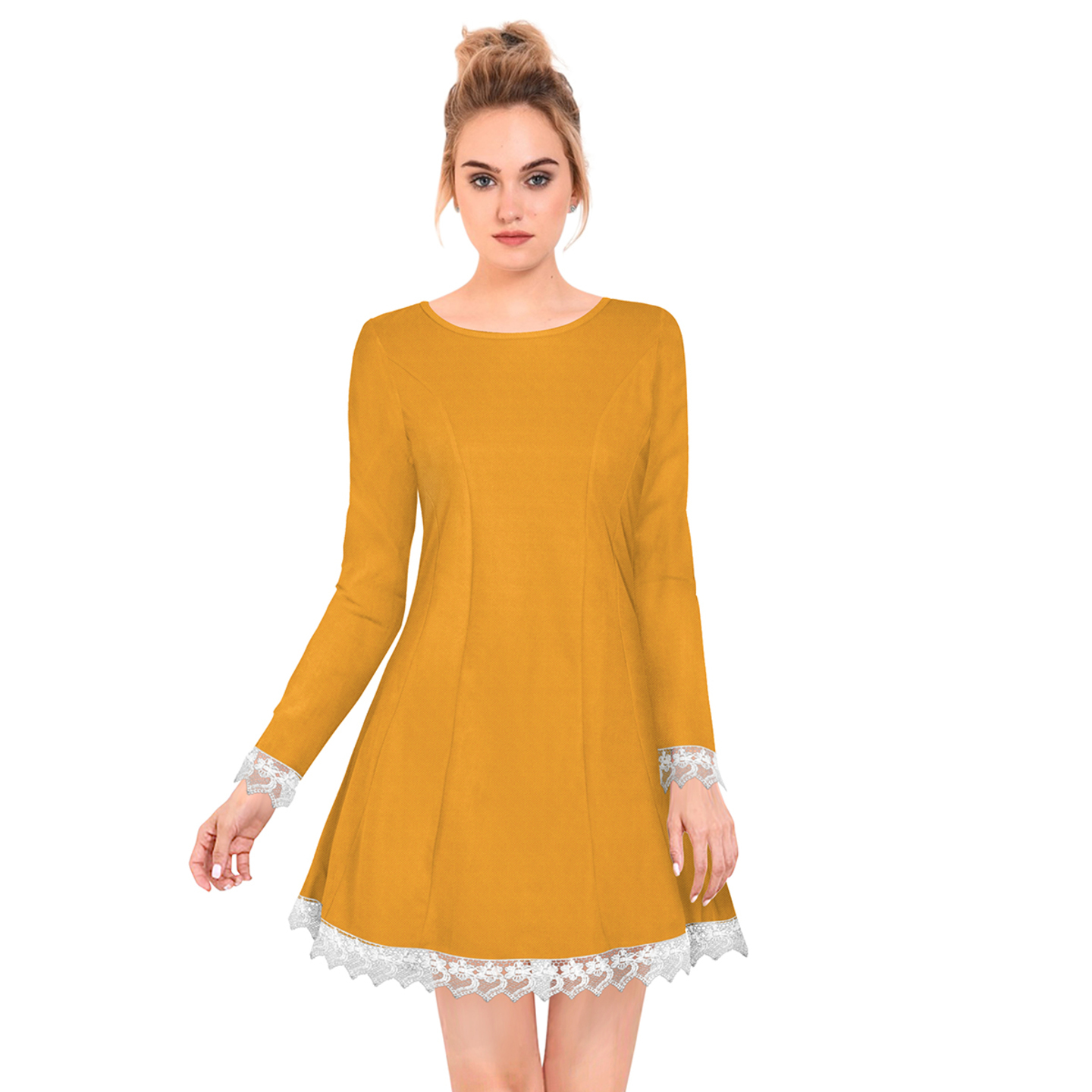 ISHA SKATER YELLOW DRESS