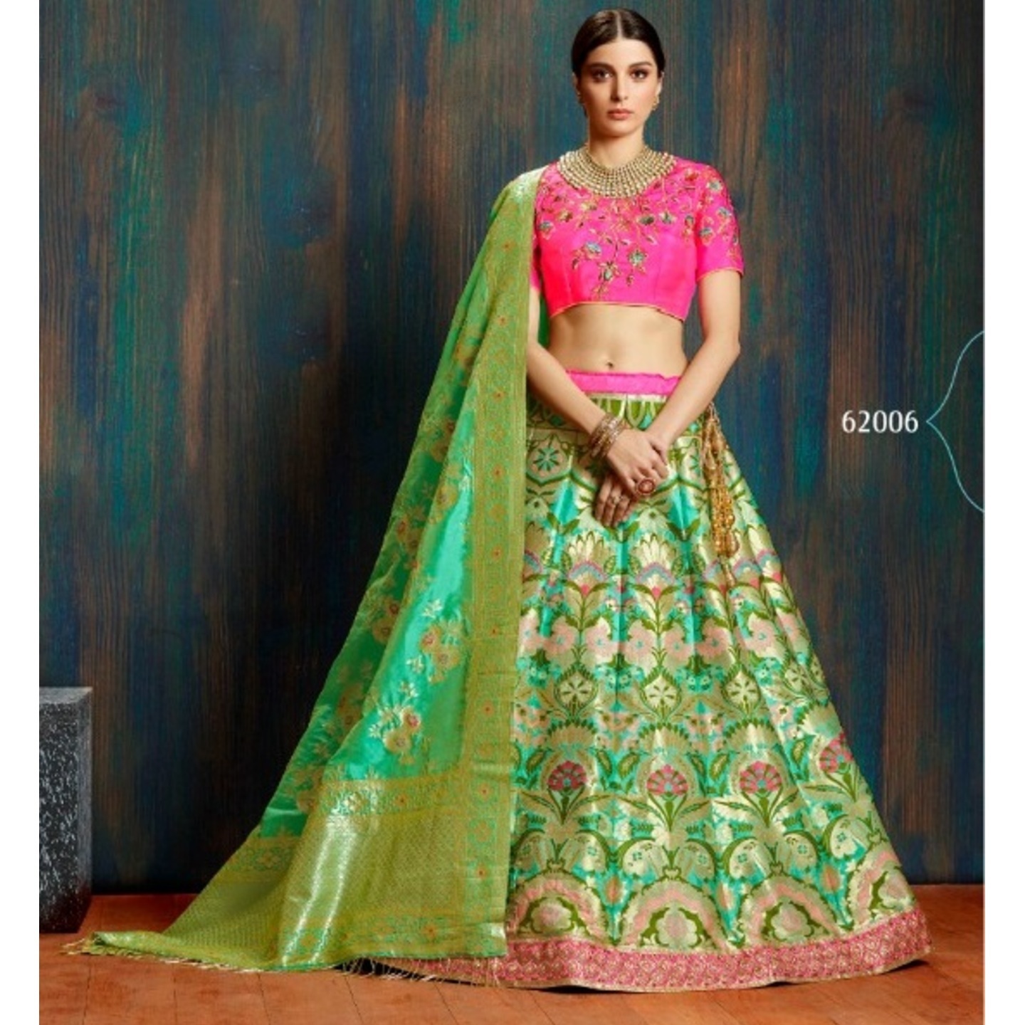 BANARASI SILK LEHENGA BY RAJTEX FABRICS