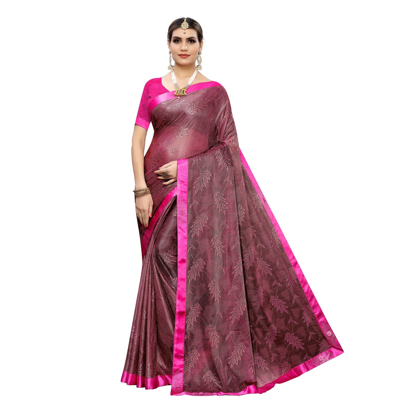 MALAI SILK PINK SAREE