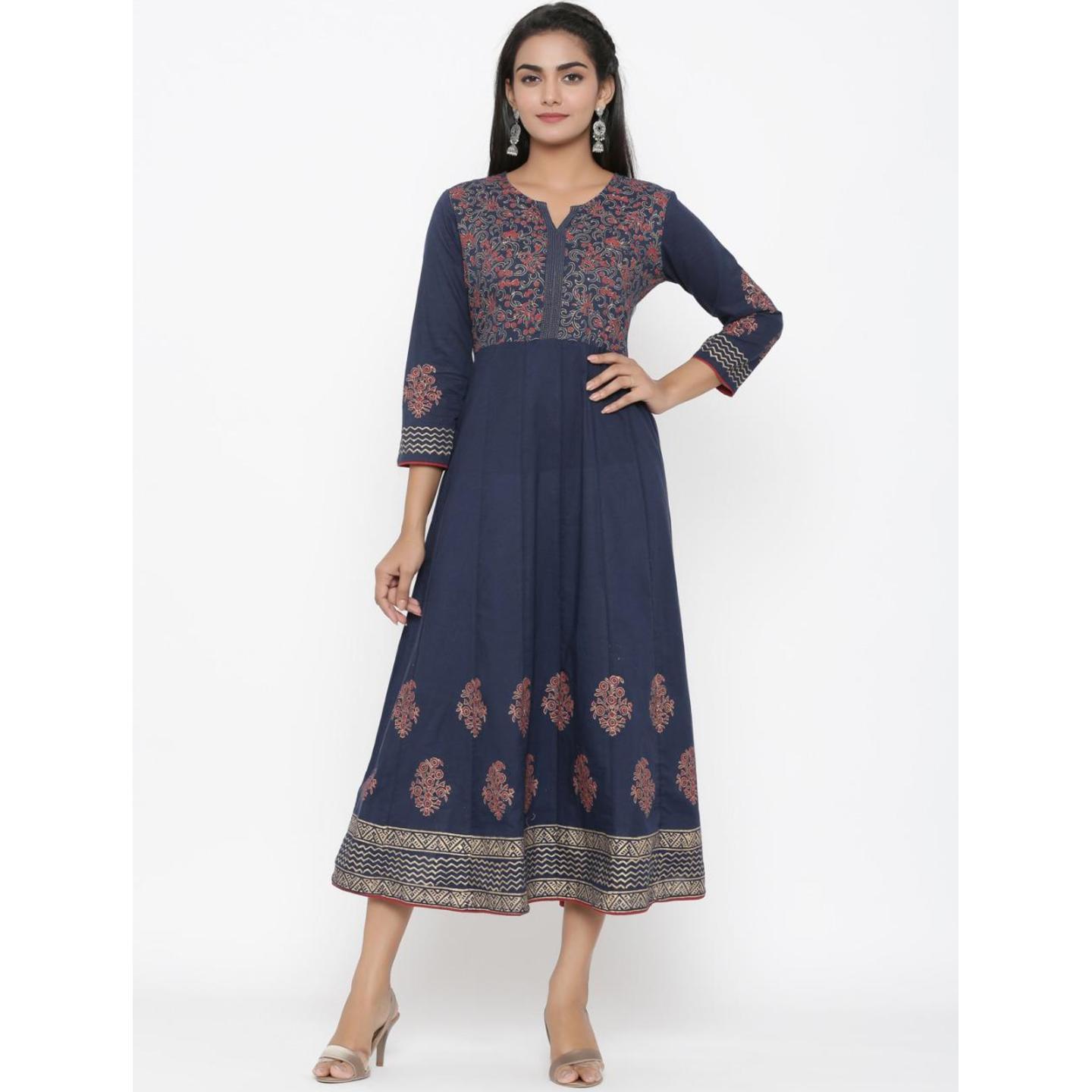 Jaipuri A-Line Dress
