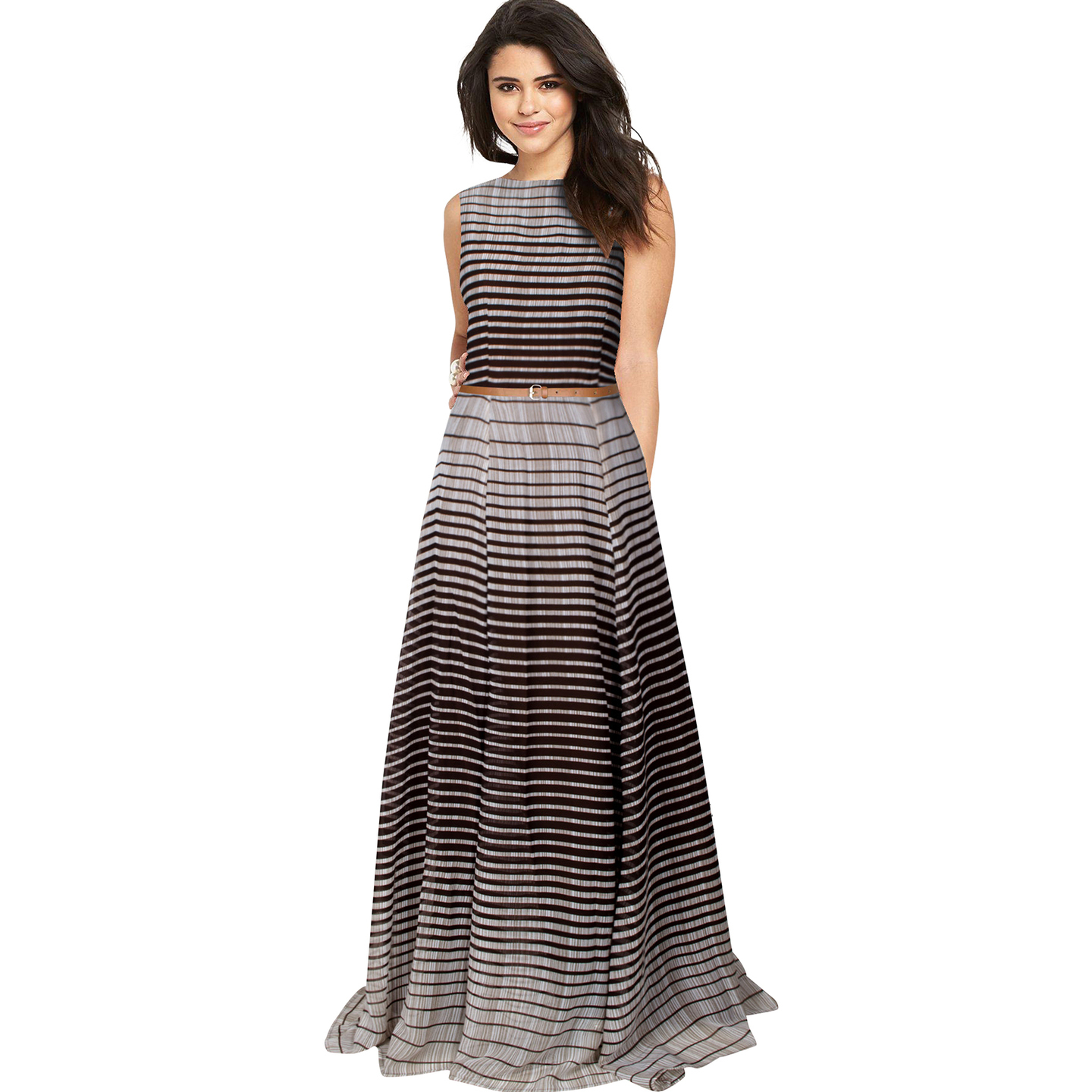 DARINGLY DECENT COFFEE GOWN