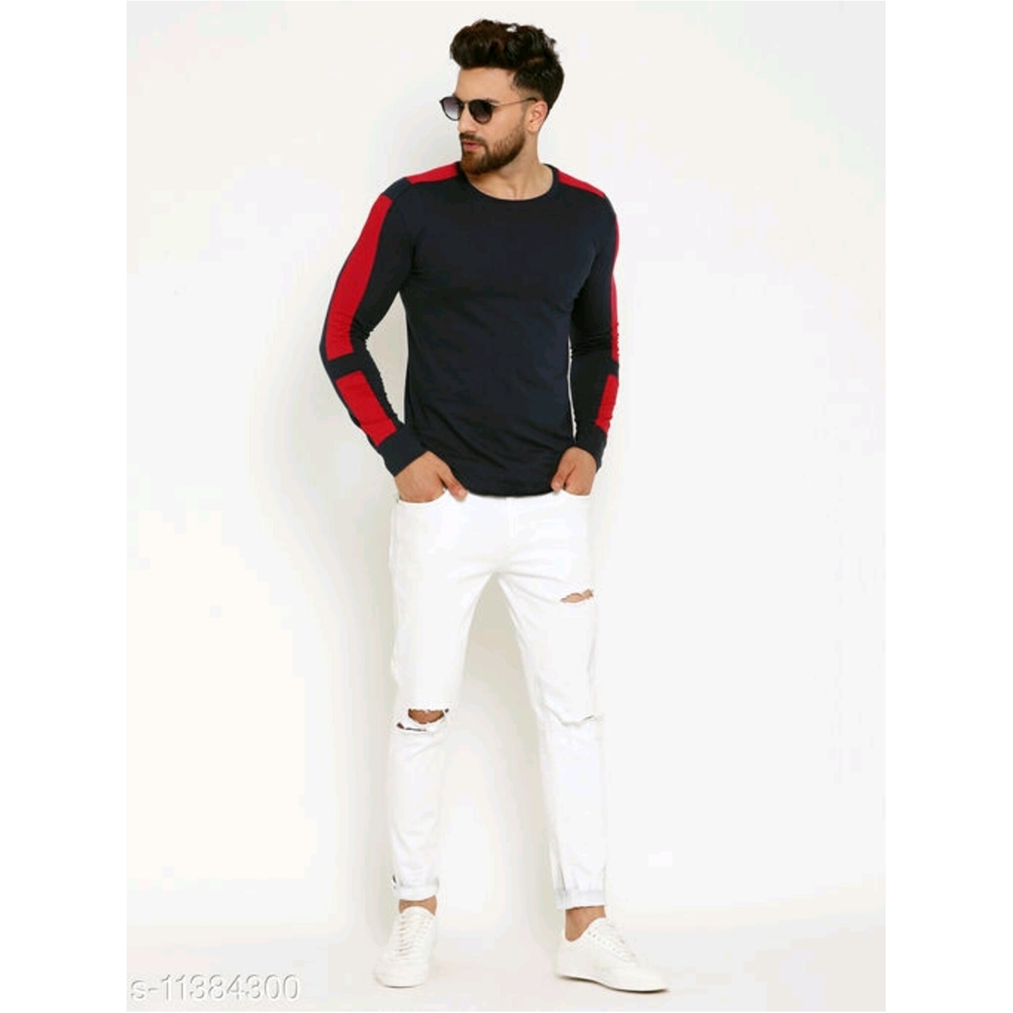 GESPO NAVY SOLIDS T-SHIRT