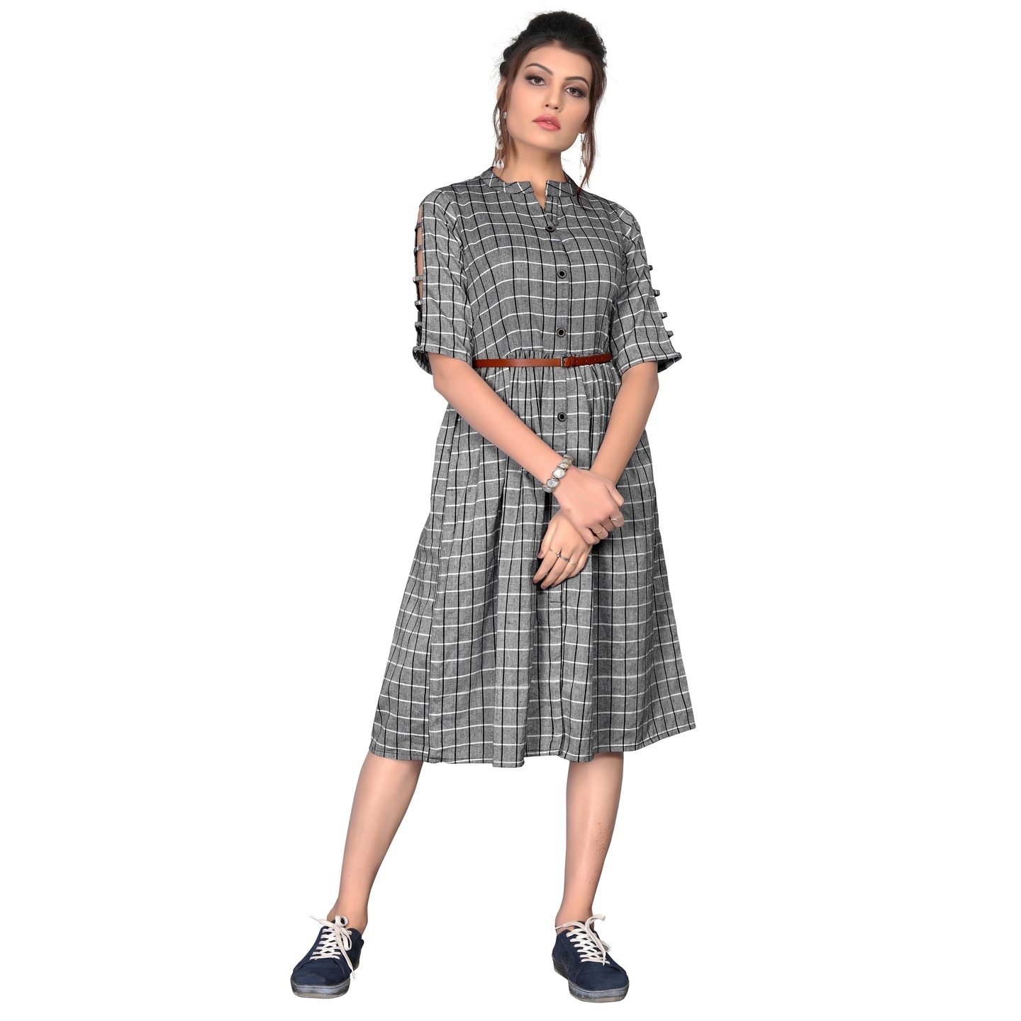 TRENDY COTTON KURTIS WITH BELT