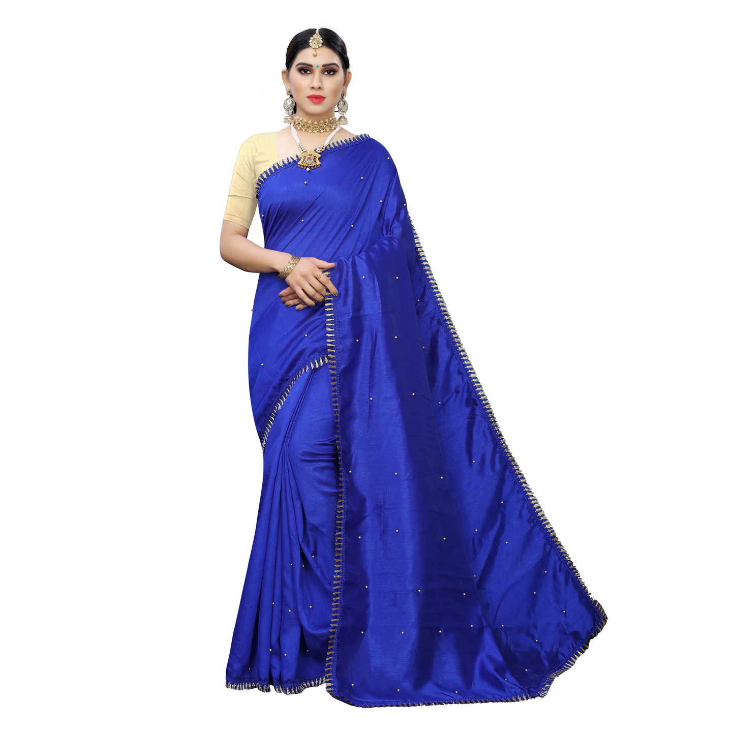 SAANVI DESIGNER BLUE SAREE