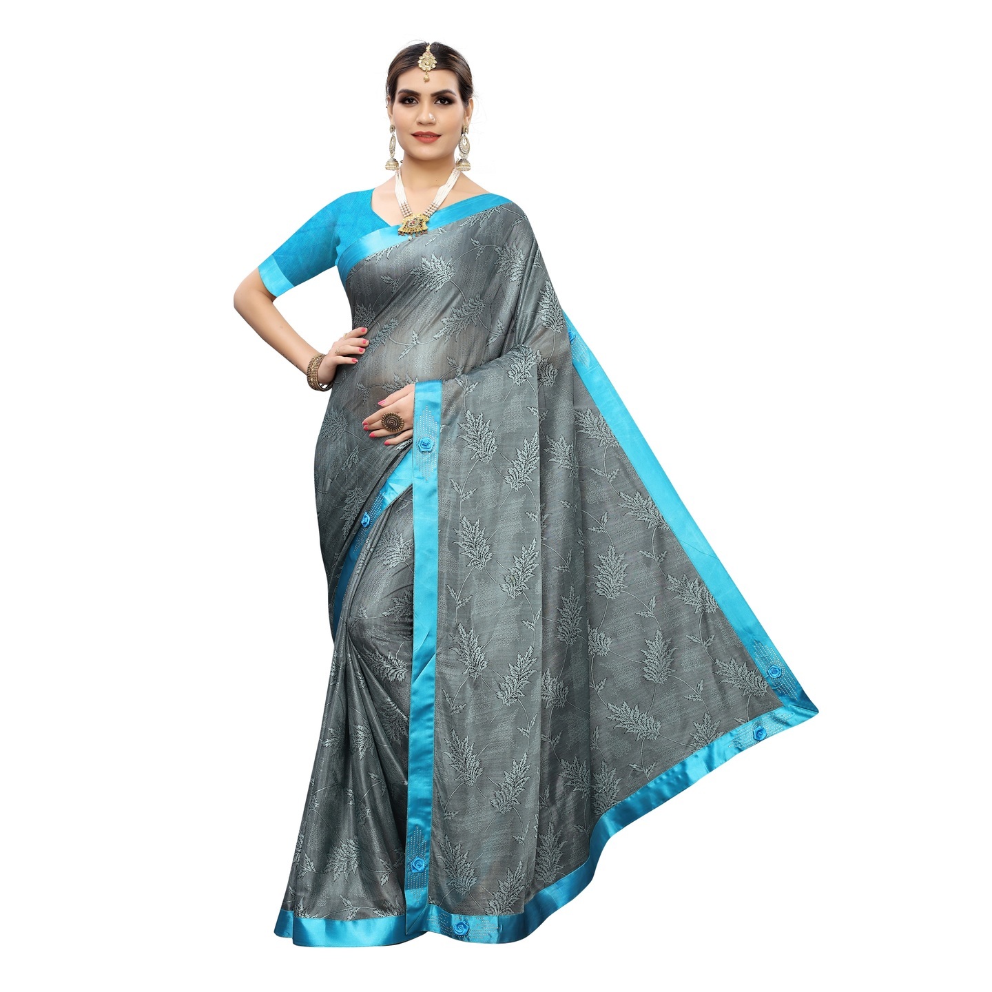 MALAI SILK BLUE SAREE