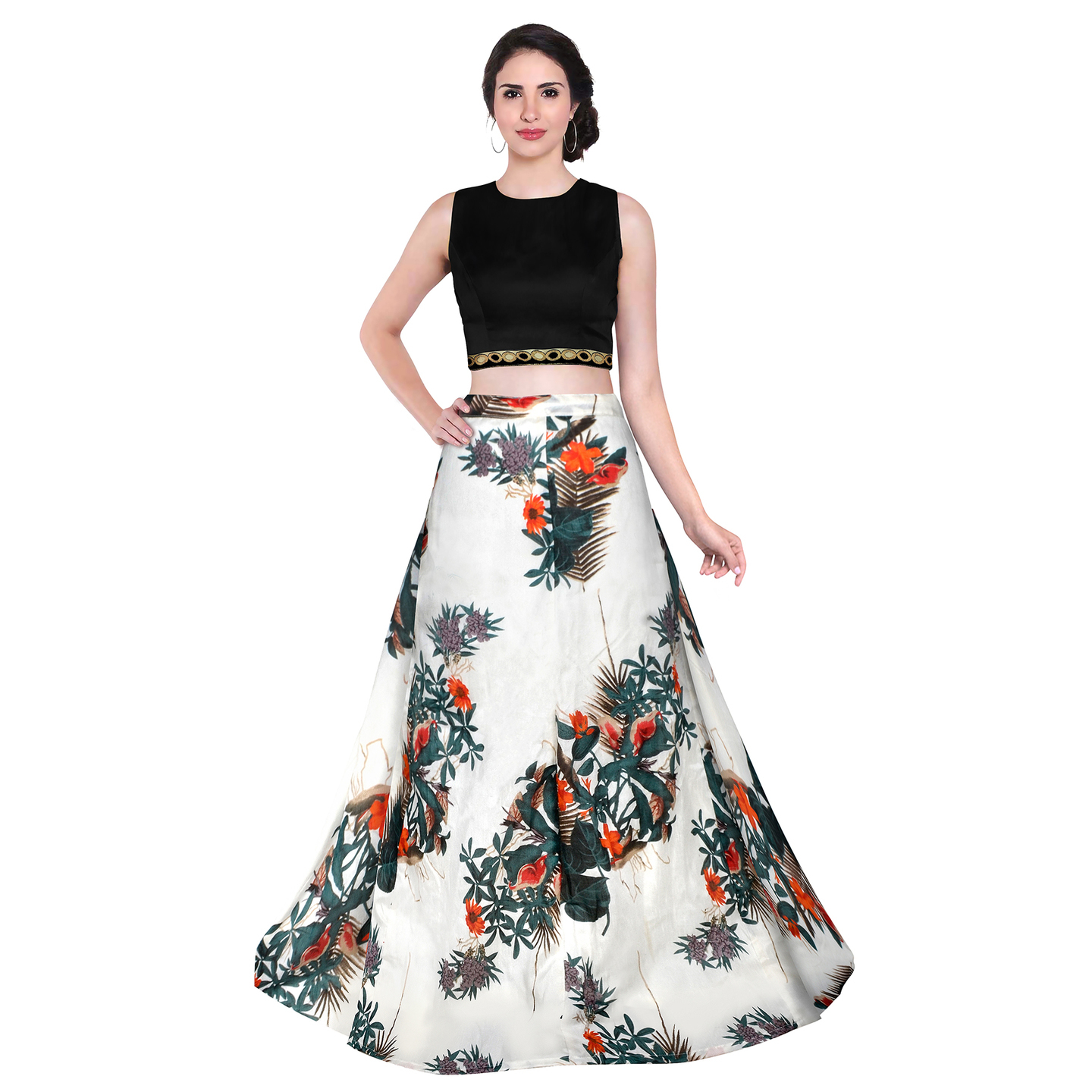 FOX GREEN PRINTED LEHENGA
