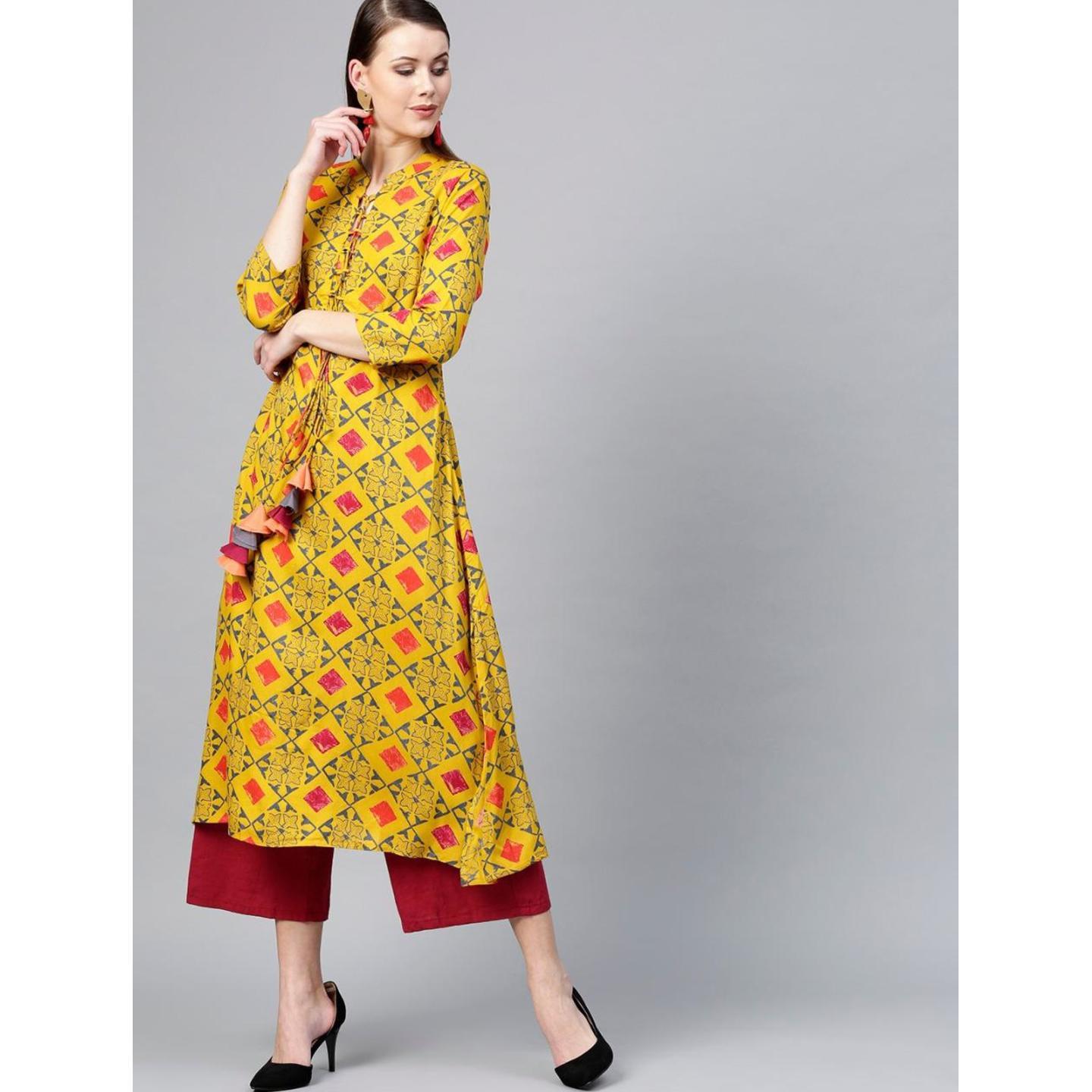Jaipuri A-Line Kurta