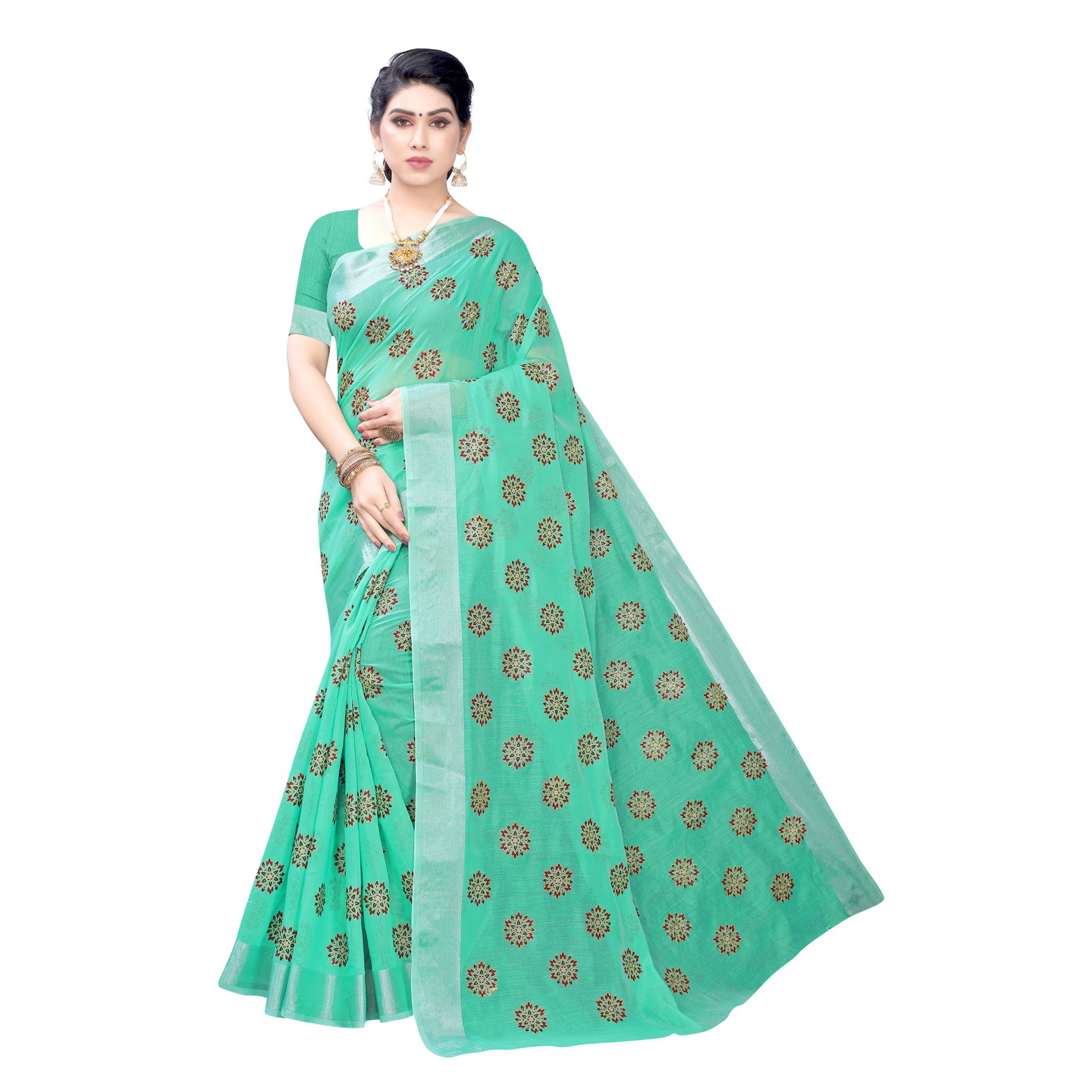 RUBINA DESIGNER RAMA SAREE