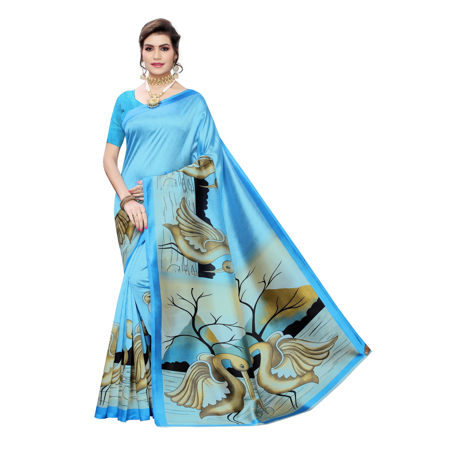 ART SILK SAREES WITH SUPERB PRINTS