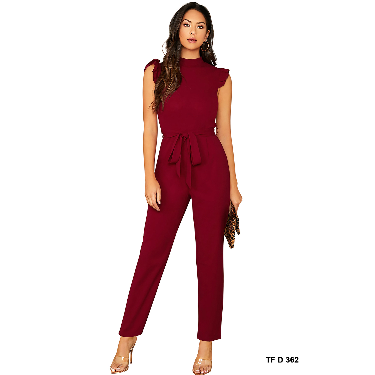 STYLISH MAROON JUMPSUIT