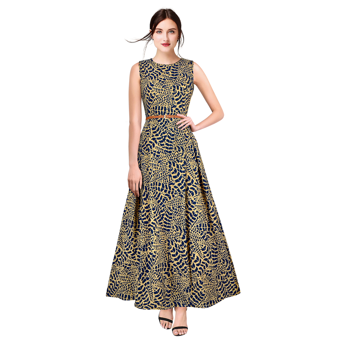 PRETTY STRAIGHT GOWNS WITH BELT