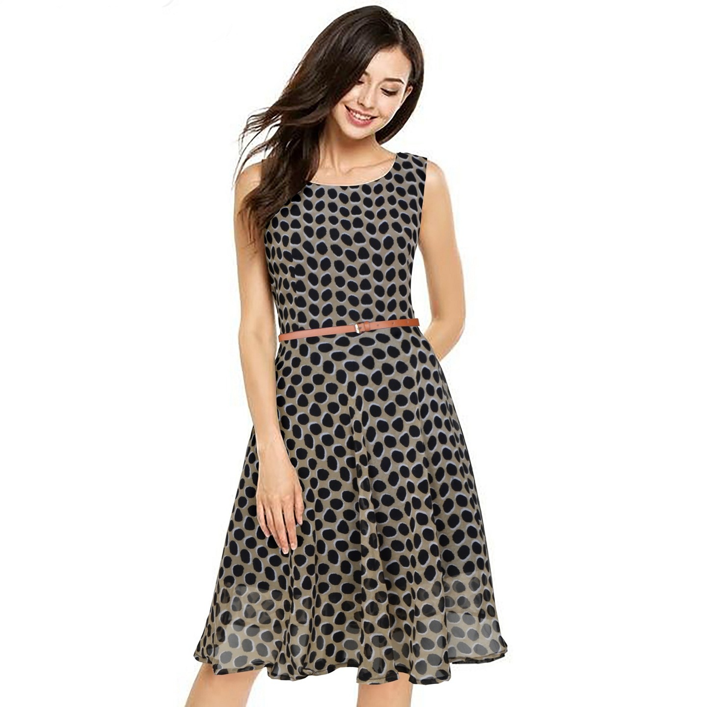 STRAWBERRY PRINTED WESTERN DRESS