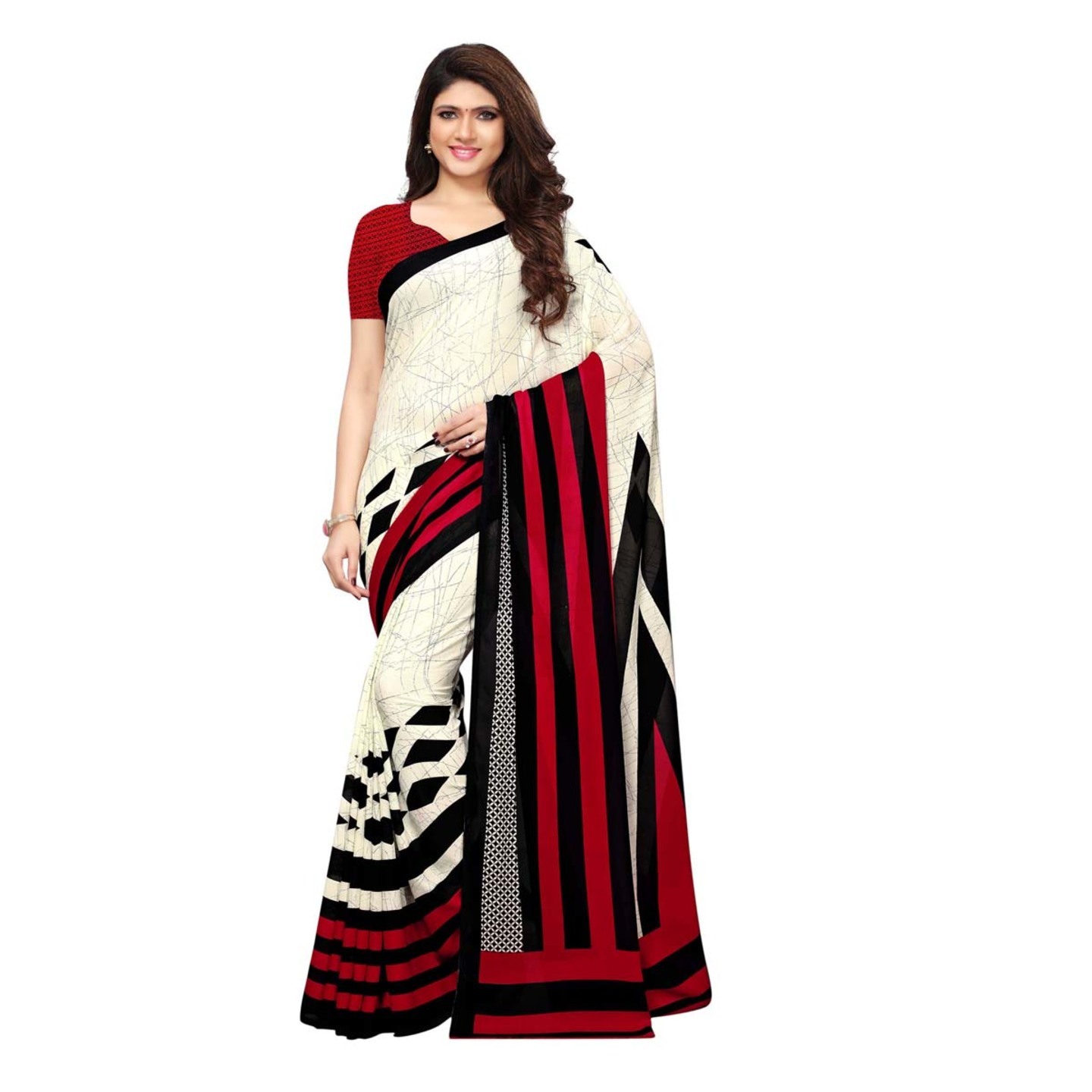 Allurling Printed Georgette Saree