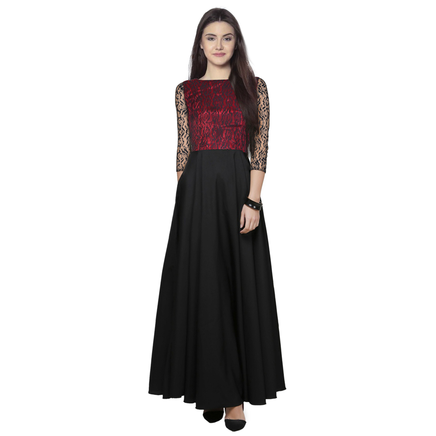 ADORABLE AUDI MAROON GOWN