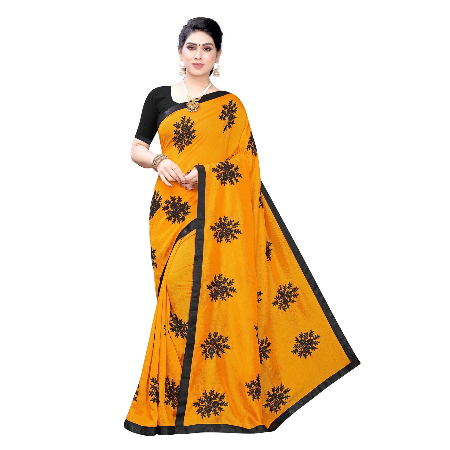 CUTEPIE YELLOW DESIGNER SAREE