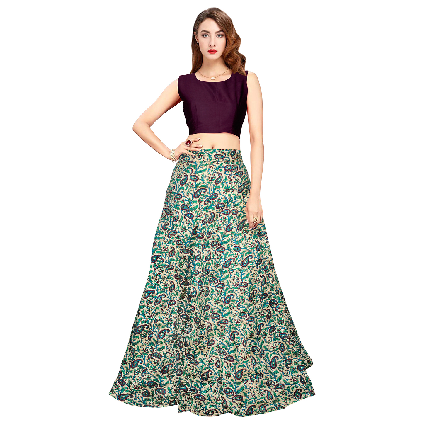 ELEGANT GARDEN PRINTED LEHENGA