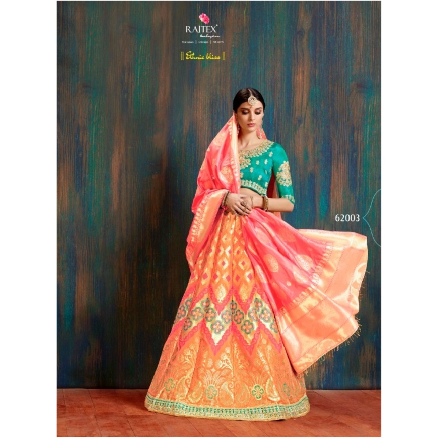 BANARASI SILK LEHENGA BY RAJTEX FABRICS