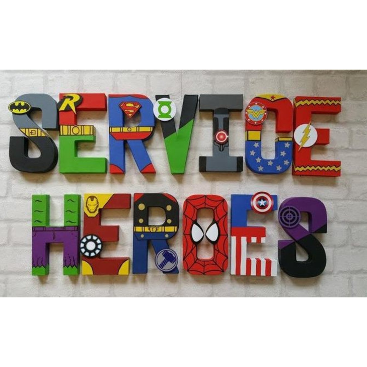 Super Hero Letter Kids Name 