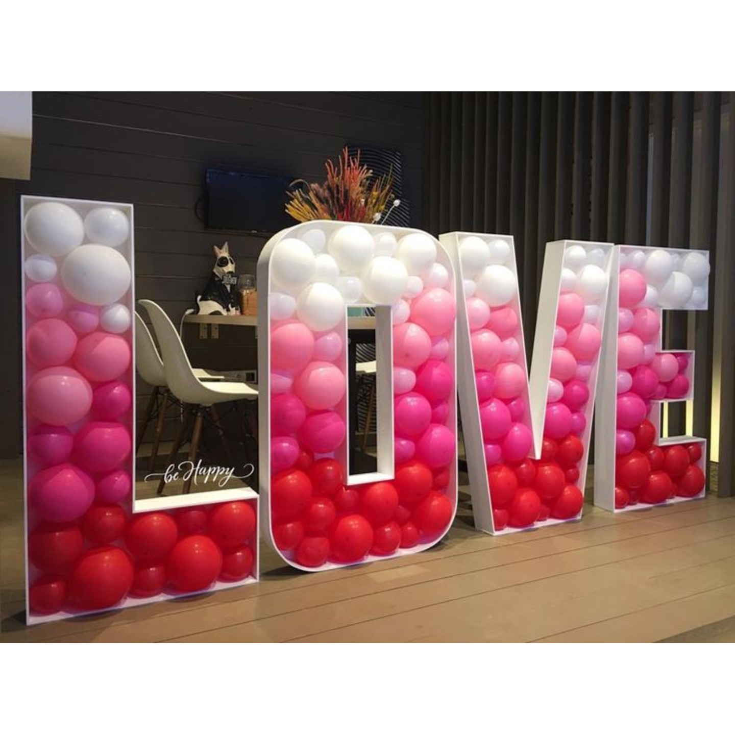 Bold Balloon Party Name  800 per letter