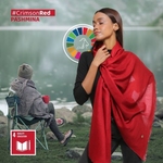 Crimson Red Pashmina UNSDG4 QualityEducation